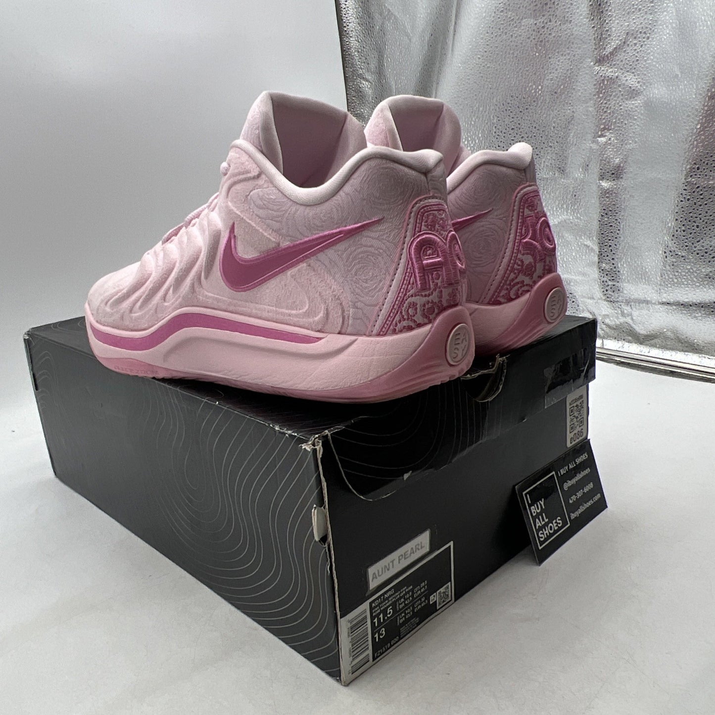 Size 11.5 - Nike KD 17 NRG Aunt Pearl (FZ1518-600)