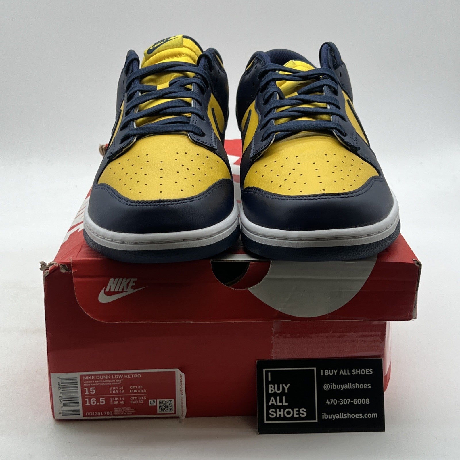 Size 15 - Nike Dunk Low Michigan 2021 (DD1391-700)