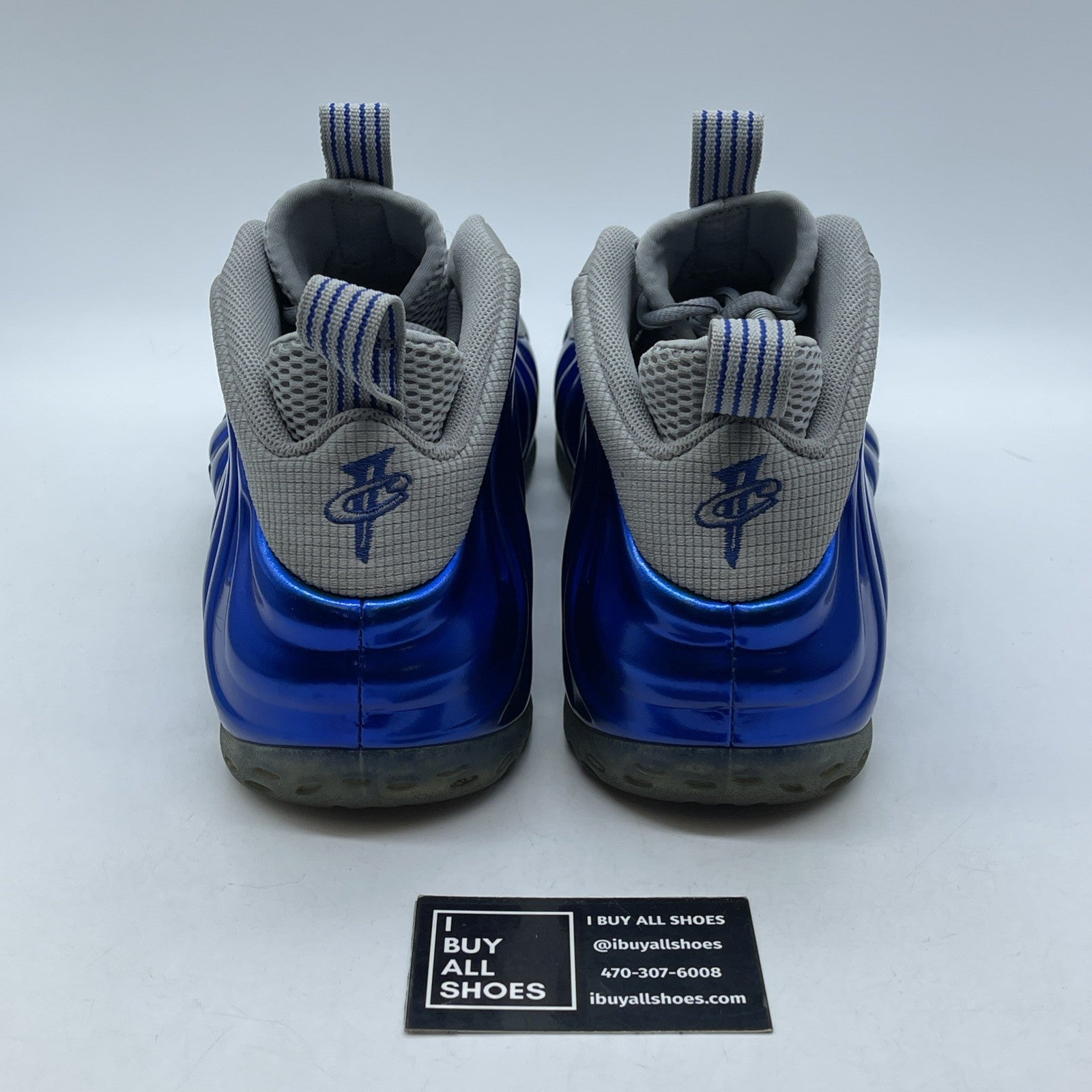 Size 12 - Nike Air Foamposite One Sport Royal Blue Grey Suede (314996-401)