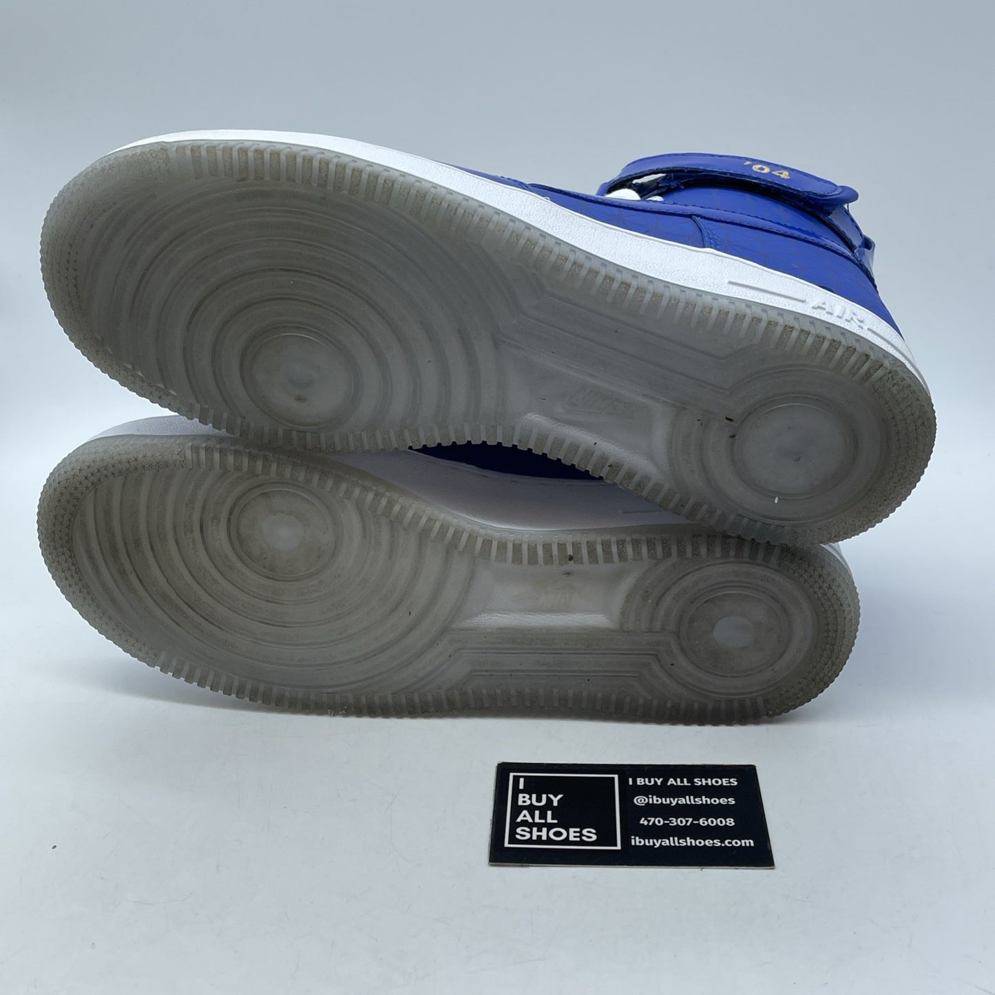 Size 9.5 - Nike Air Force 1 High 2004 NBA Finals Blue Leather (CI9880-400)