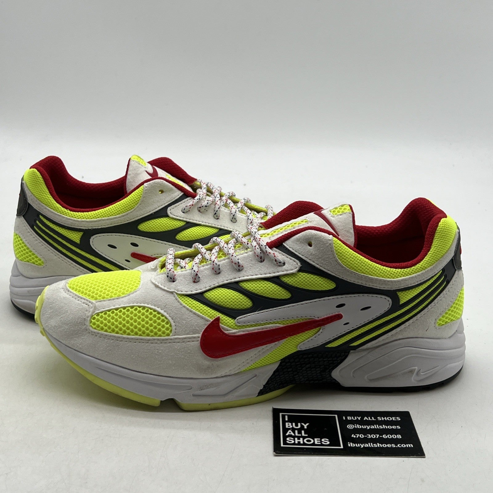 Size 12 - Nike Air Ghost Racer Retro Neon Yellow (AT5410-100)