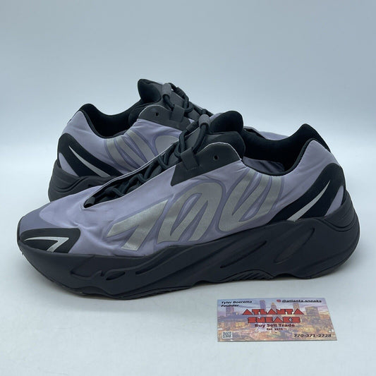 Size 12 - adidas Yeezy Boost 700 MNVN Metallic Purple Black Leather Suede GW9526