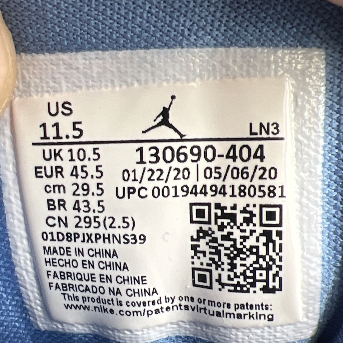 Size 11.5 - Air Jordan 12 Retro Indigo 2020 (130690-404)