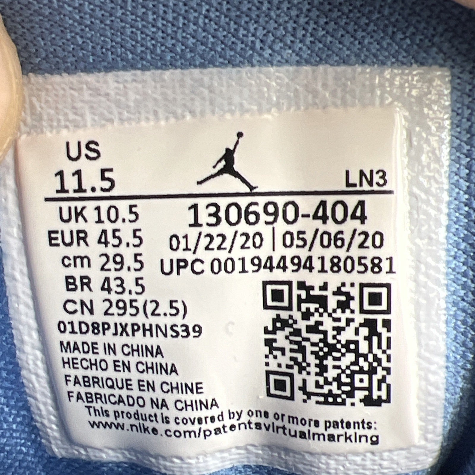 Size 11.5 - Air Jordan 12 Retro Indigo 2020 (130690-404)