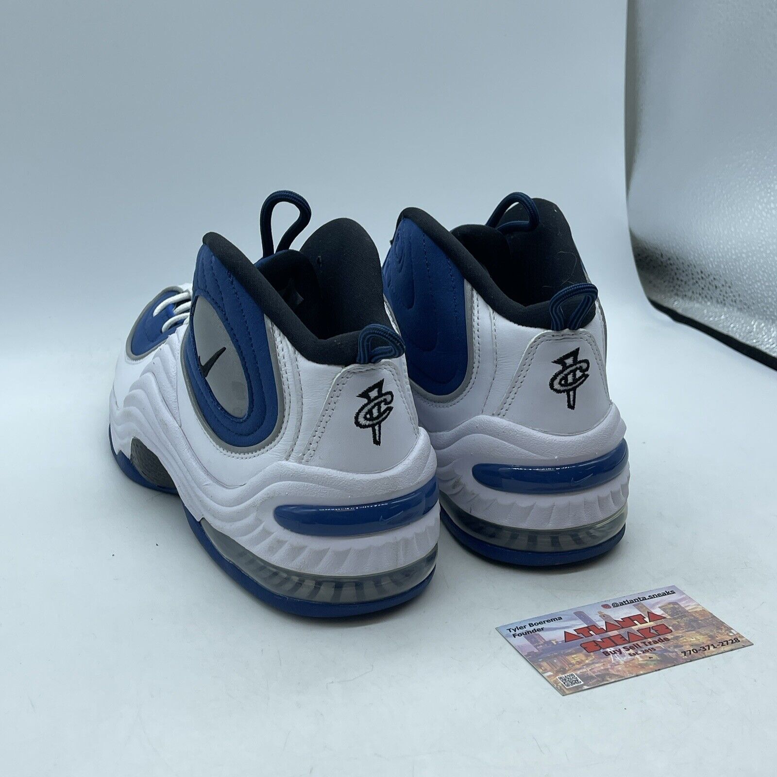 Size 10 - Nike Air Penny 2 QS 2023 Atlantic Blue White Suede  (FN4438-400)