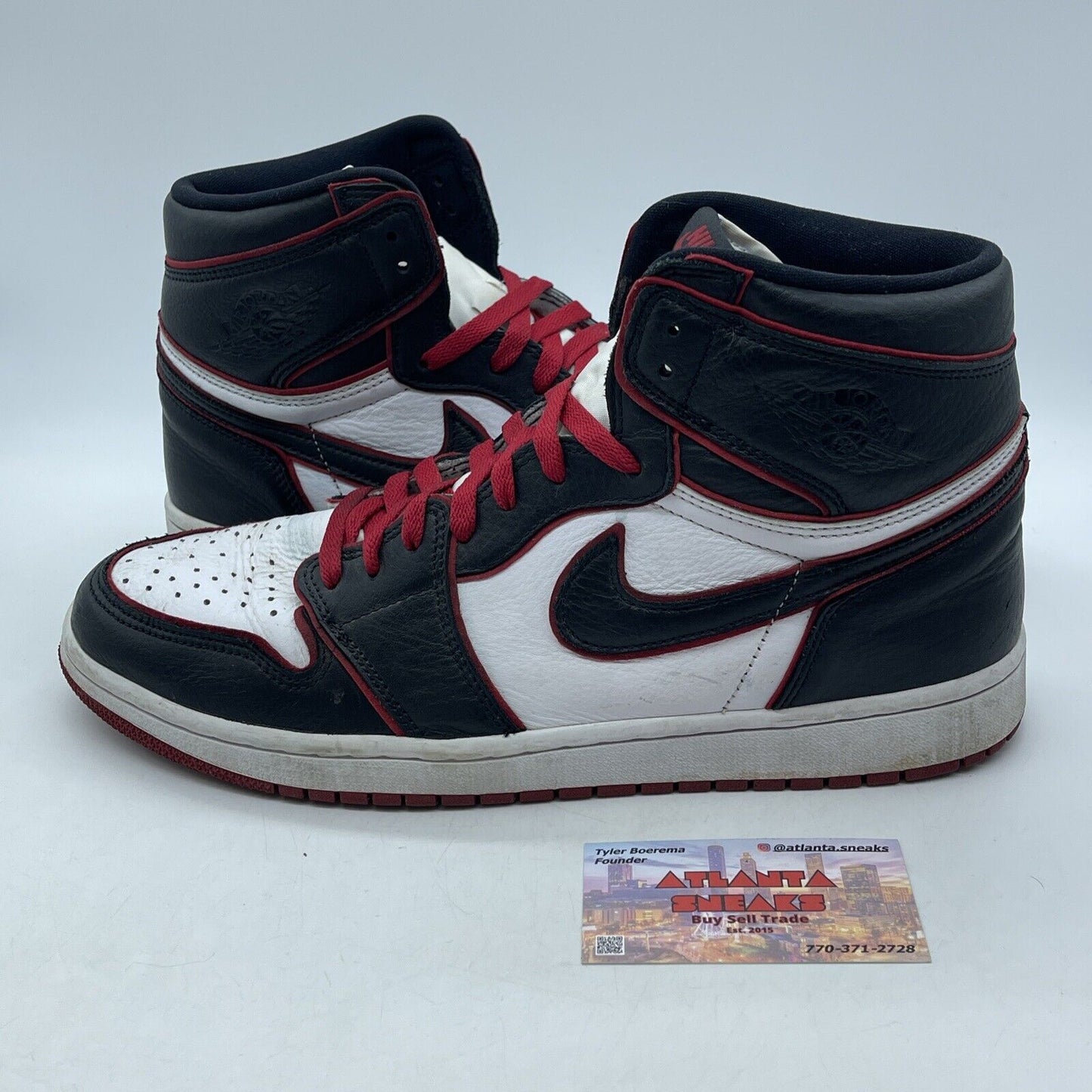 Size 12 - Jordan 1 Retro High OG Bloodline Red Black White Leather (555088-062)