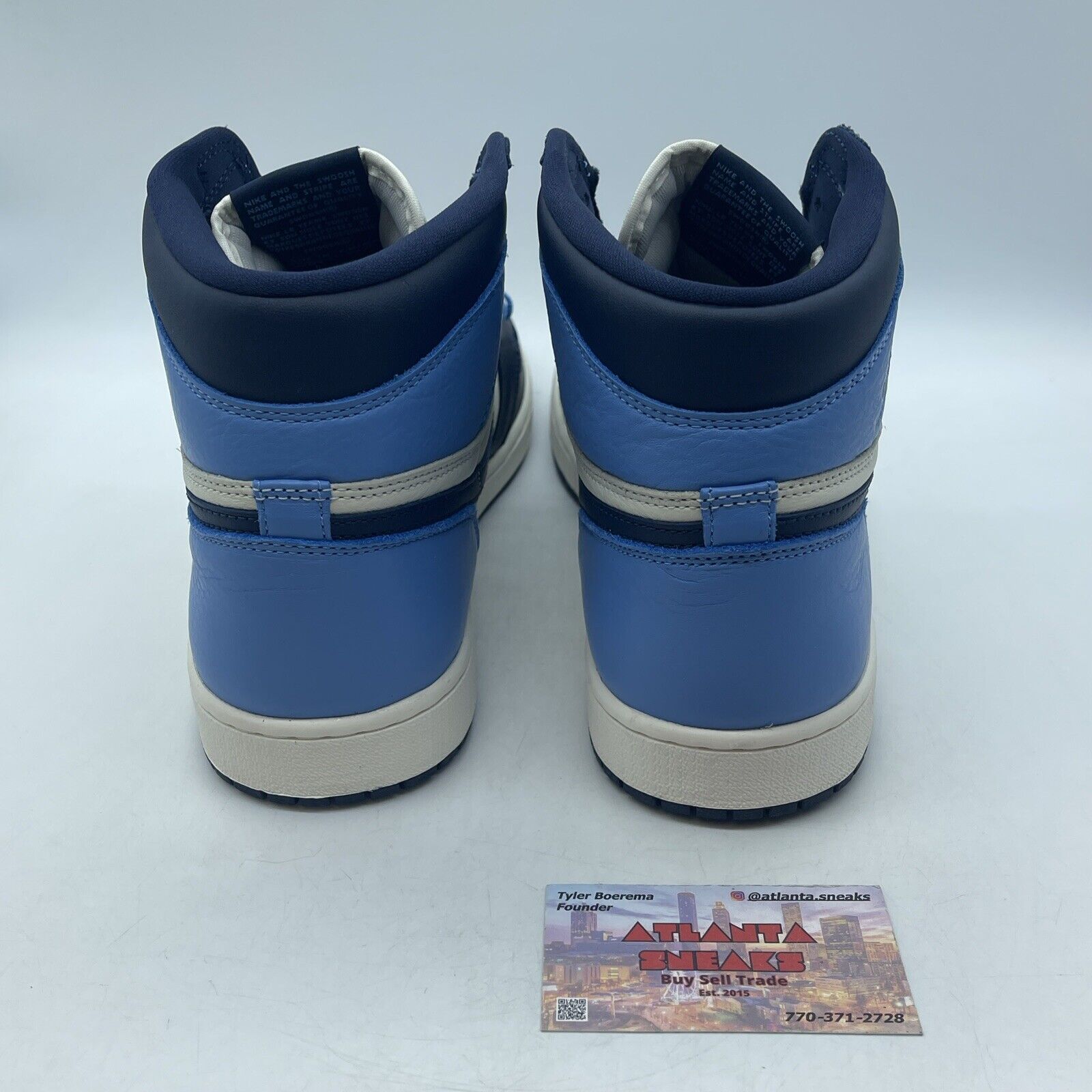 Size 13 - Jordan 1 Retro OG High Obsidian UNC 2019 Blue White (555088-140)