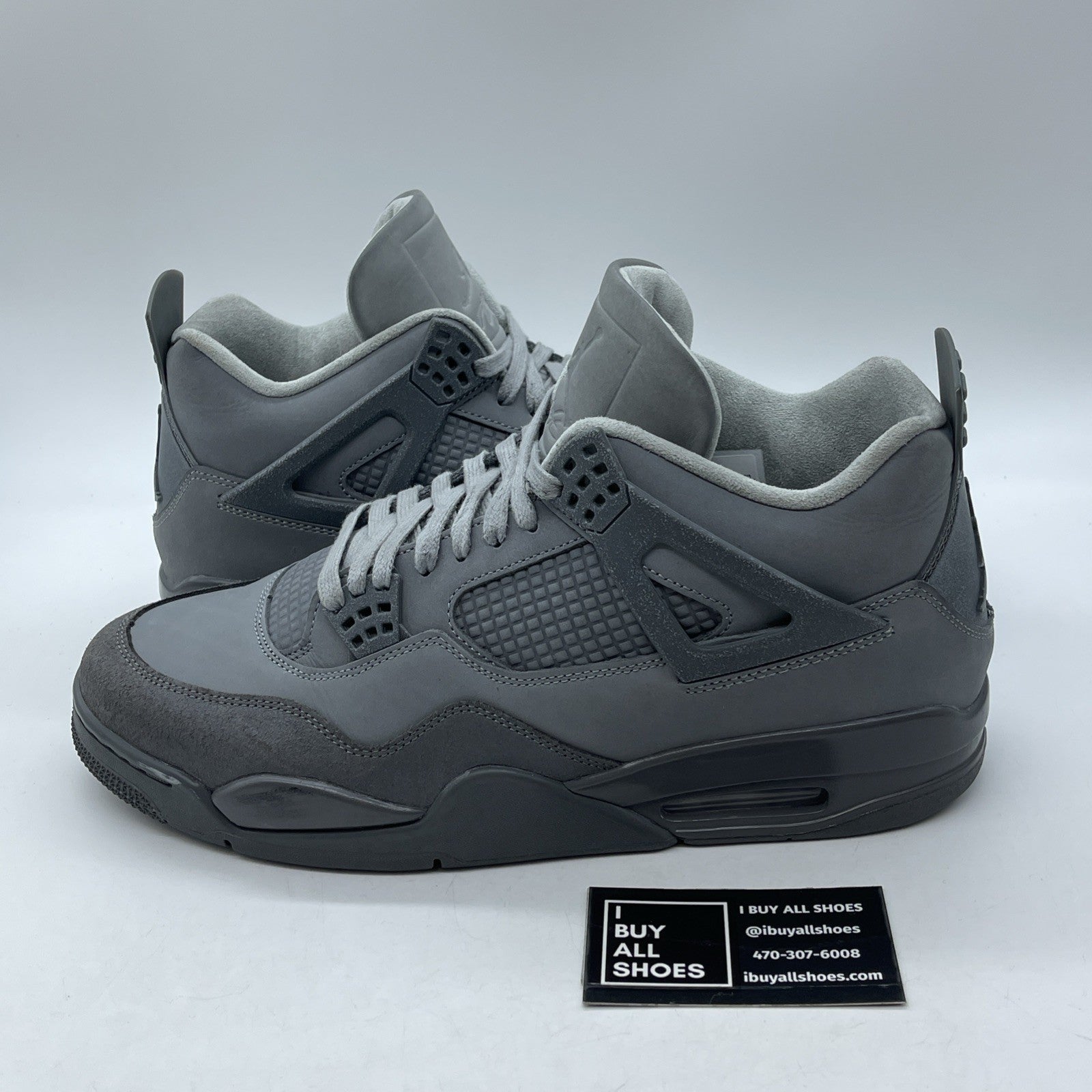 Size 12 - Air Jordan 4 Retro SE Wet Cement Grey Suede (FQ7928-001)