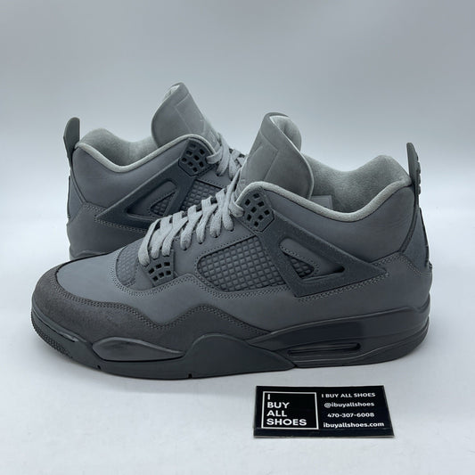 Size 12 - Air Jordan 4 Retro SE Wet Cement Grey Suede (FQ7928-001)