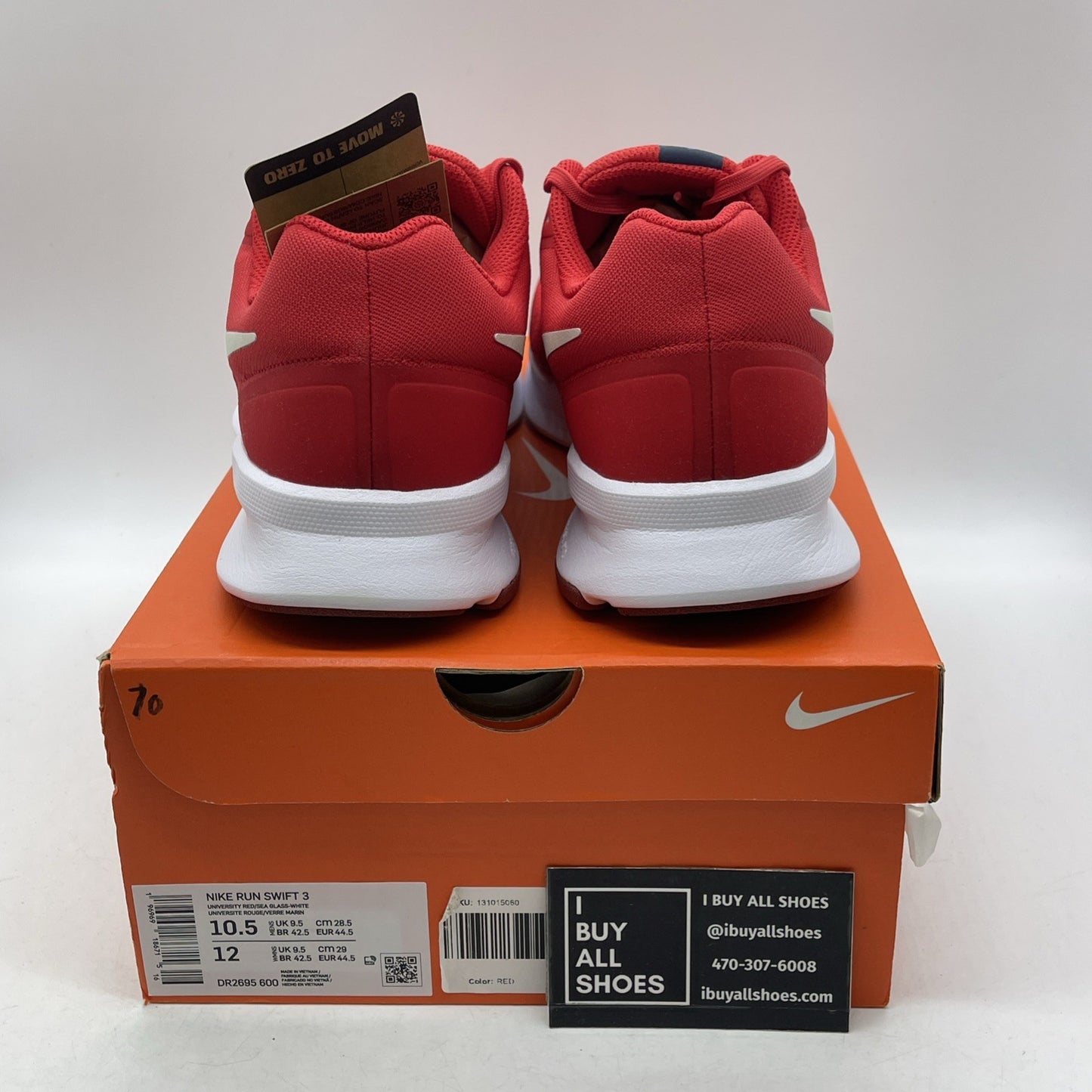 Size 10.5 - Nike Run Swift 3 University Red Sea Glass (DR2695-600)