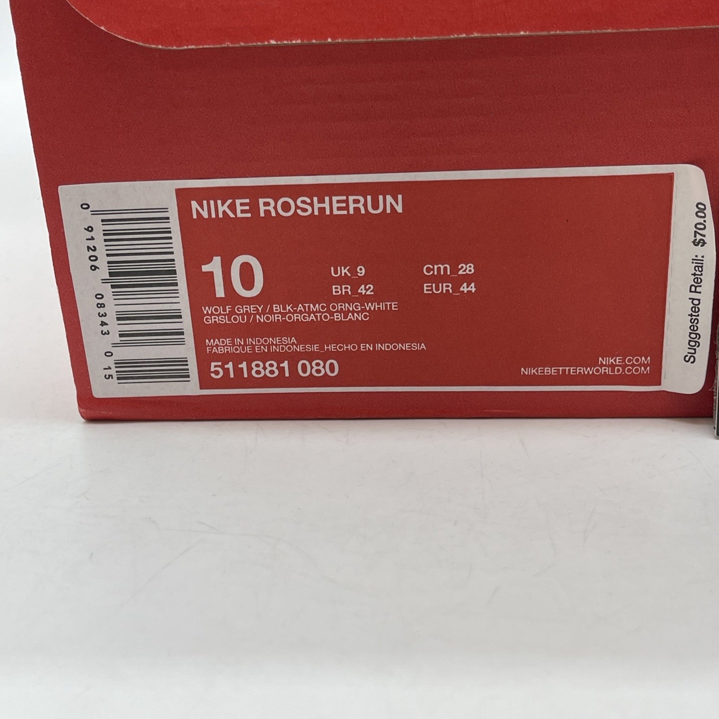 Size 10 - Nike Roshe One Gray Black Suede Leather (511881-080)