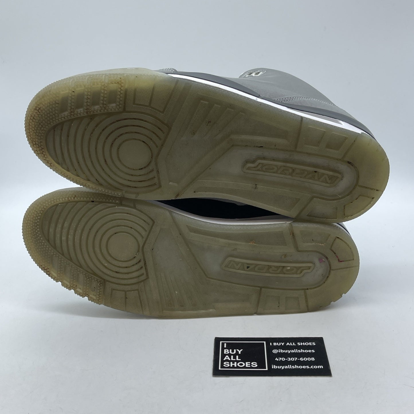 Size 9 - Air Jordan 3 5Lab3 Reflective Silver Black Leather (631603-003)