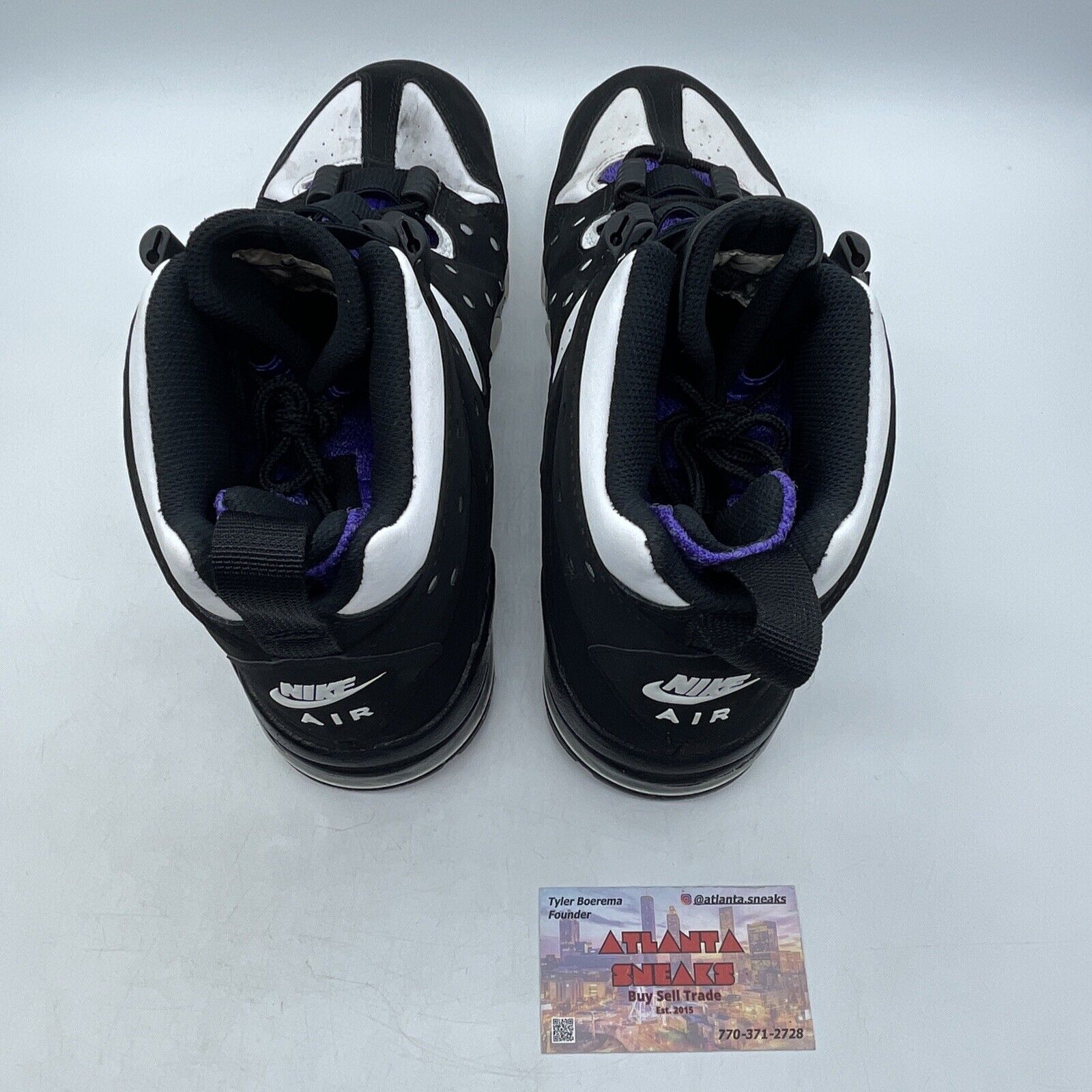 Size 12 - Nike Air Max 2 CB 94 2015 Black Purple White Suede (305440-006)