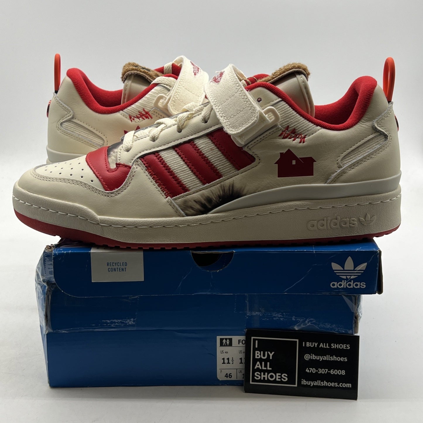 Size 11.5 - adidas Home Alone x Forum Low Red (GZ4378)
