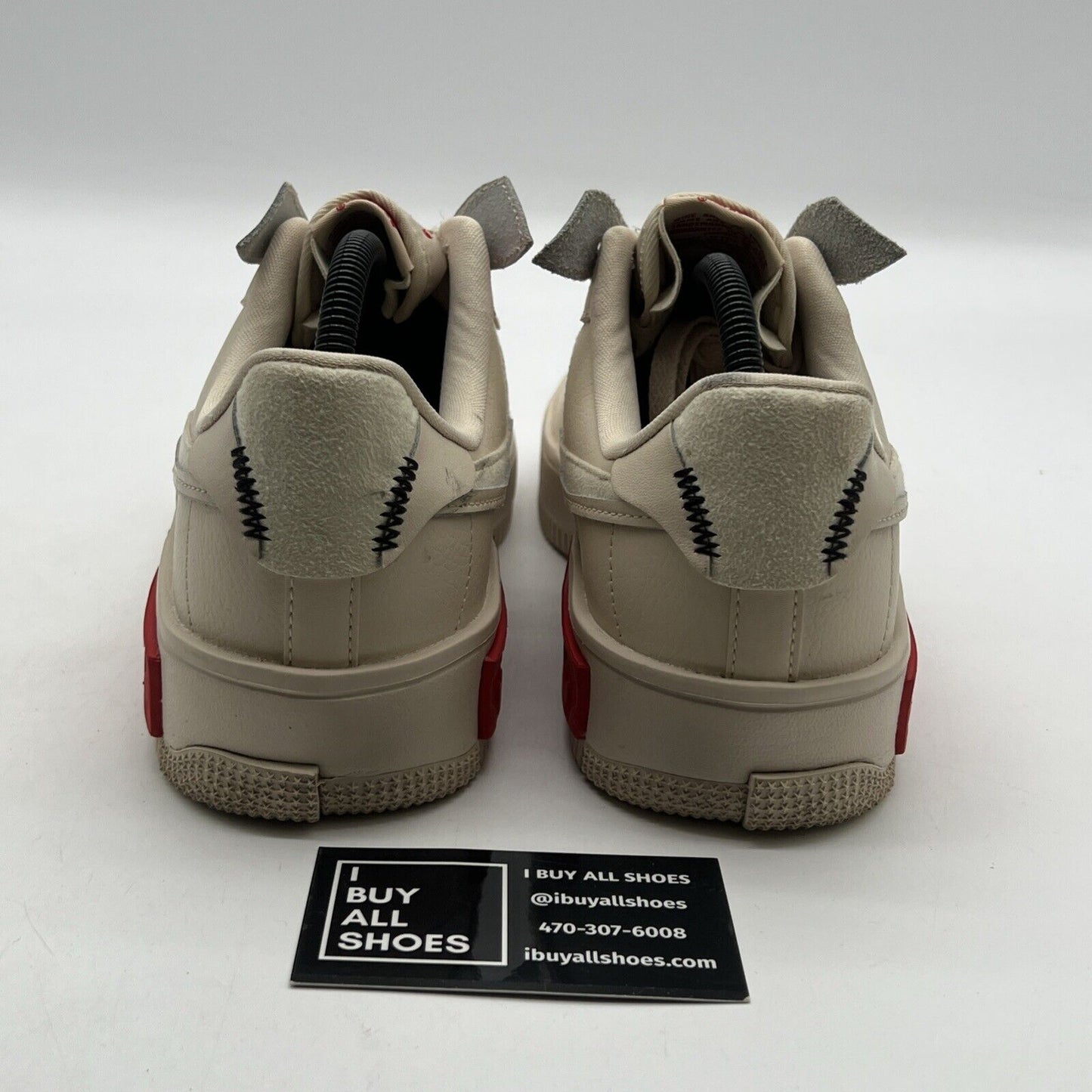 Size 9.5 - Nike Air Force 1 Fontanka Pearl White University Red W (DA7024-200)