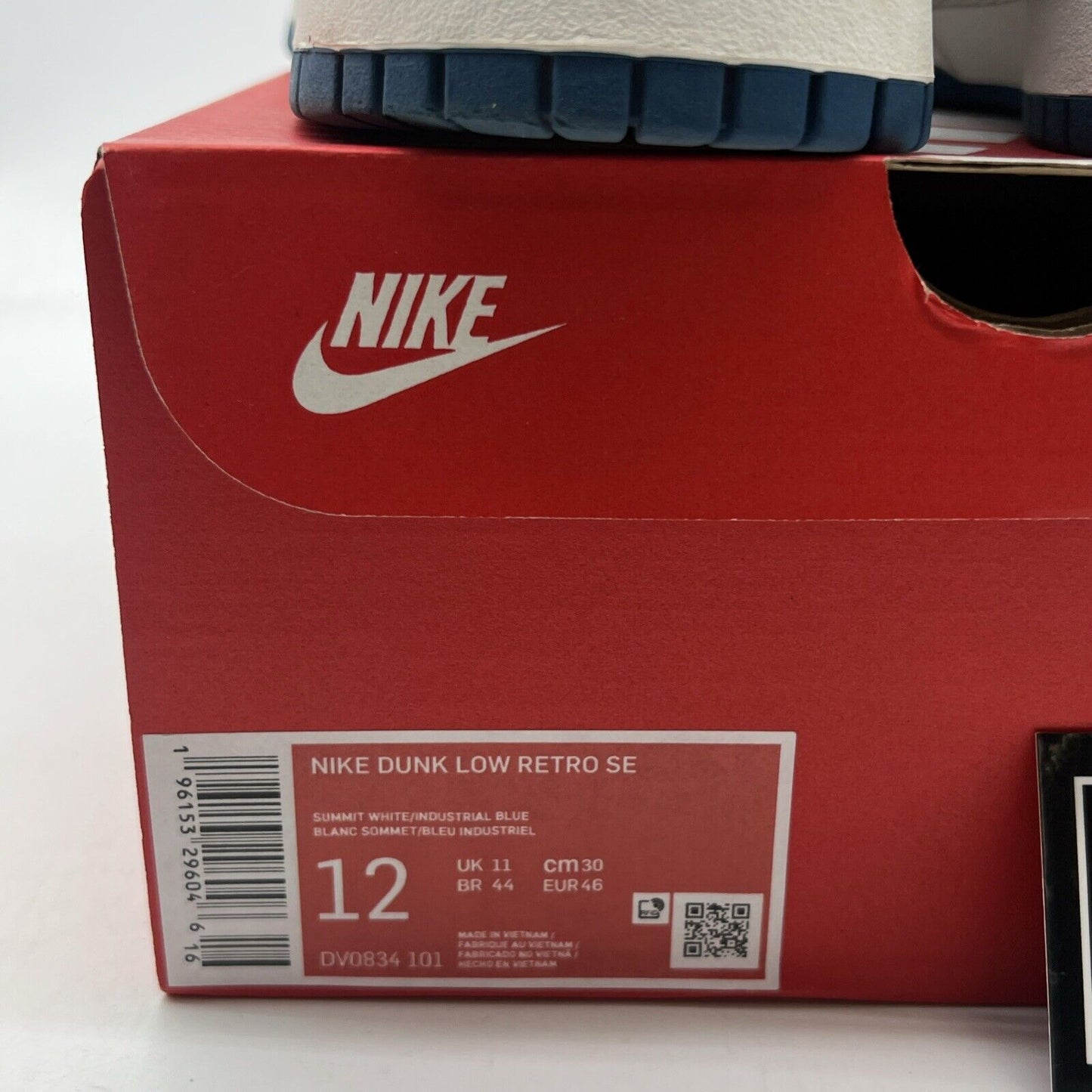 Size 12 - Nike Dunk Low SE Sashiko - Industrial Blue (DV0834-101)
