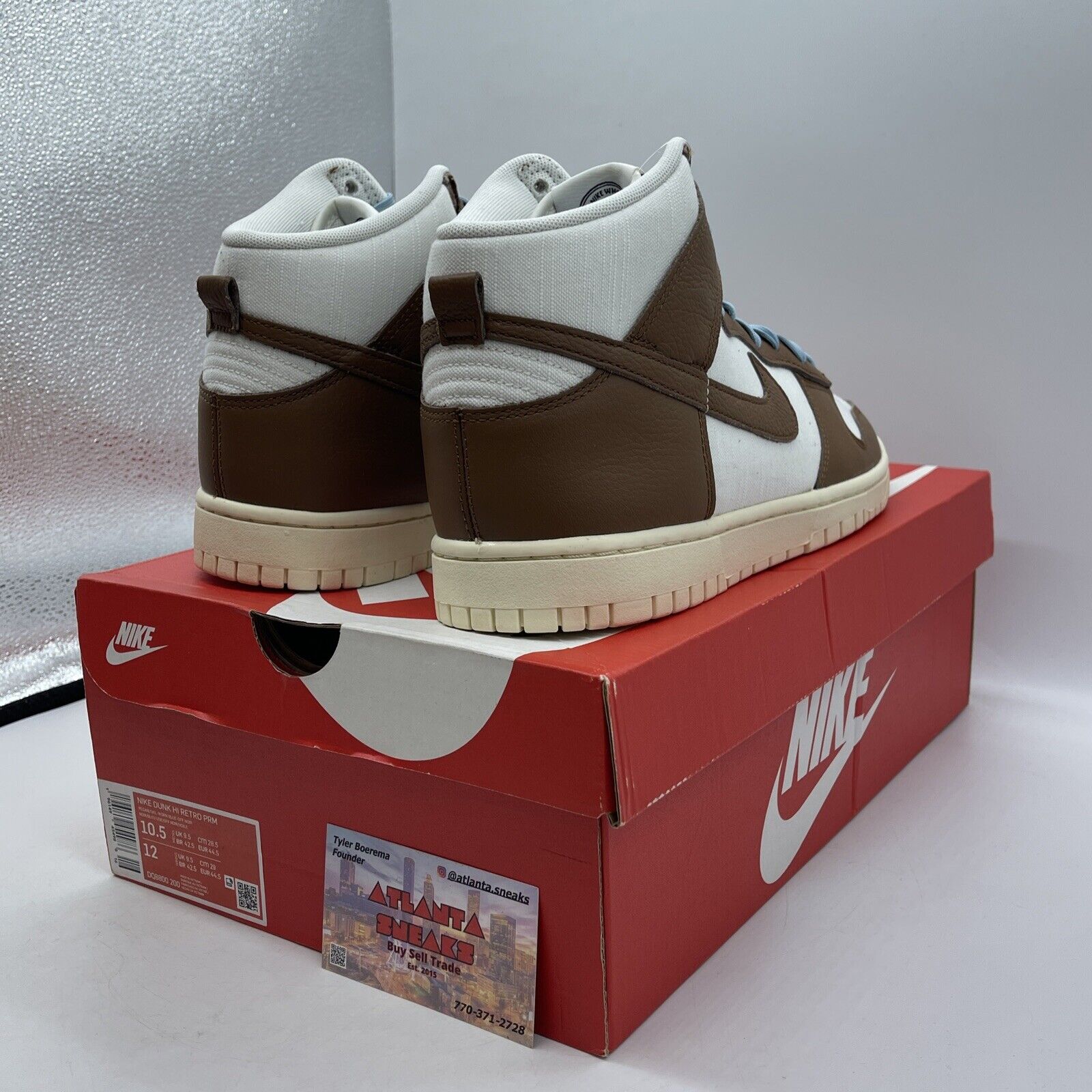 Size 10.5 - Nike Dunk Vintage High Certified Fresh - Pecan White (DQ8800-200)