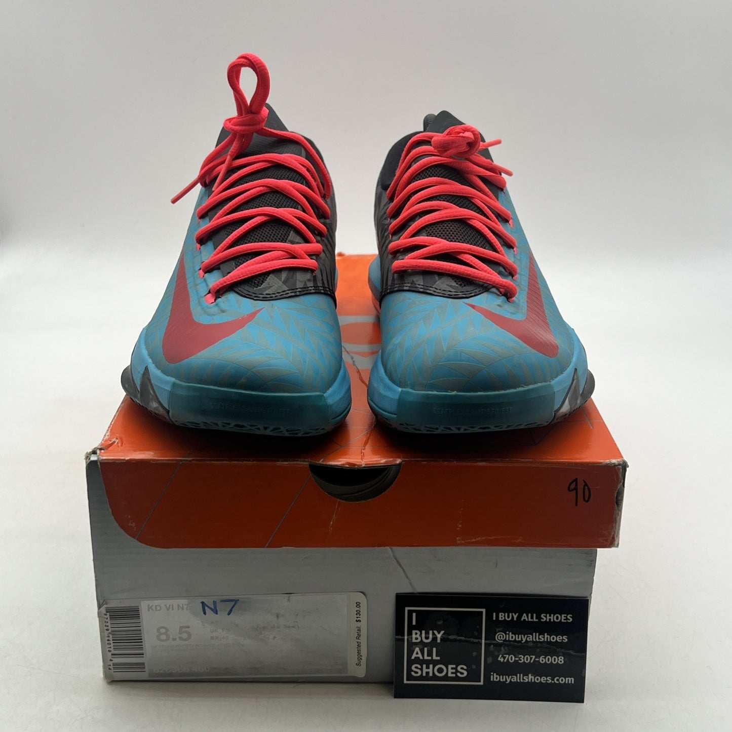 Size 8.5 - Nike KD 6 N7 - (626368-466)