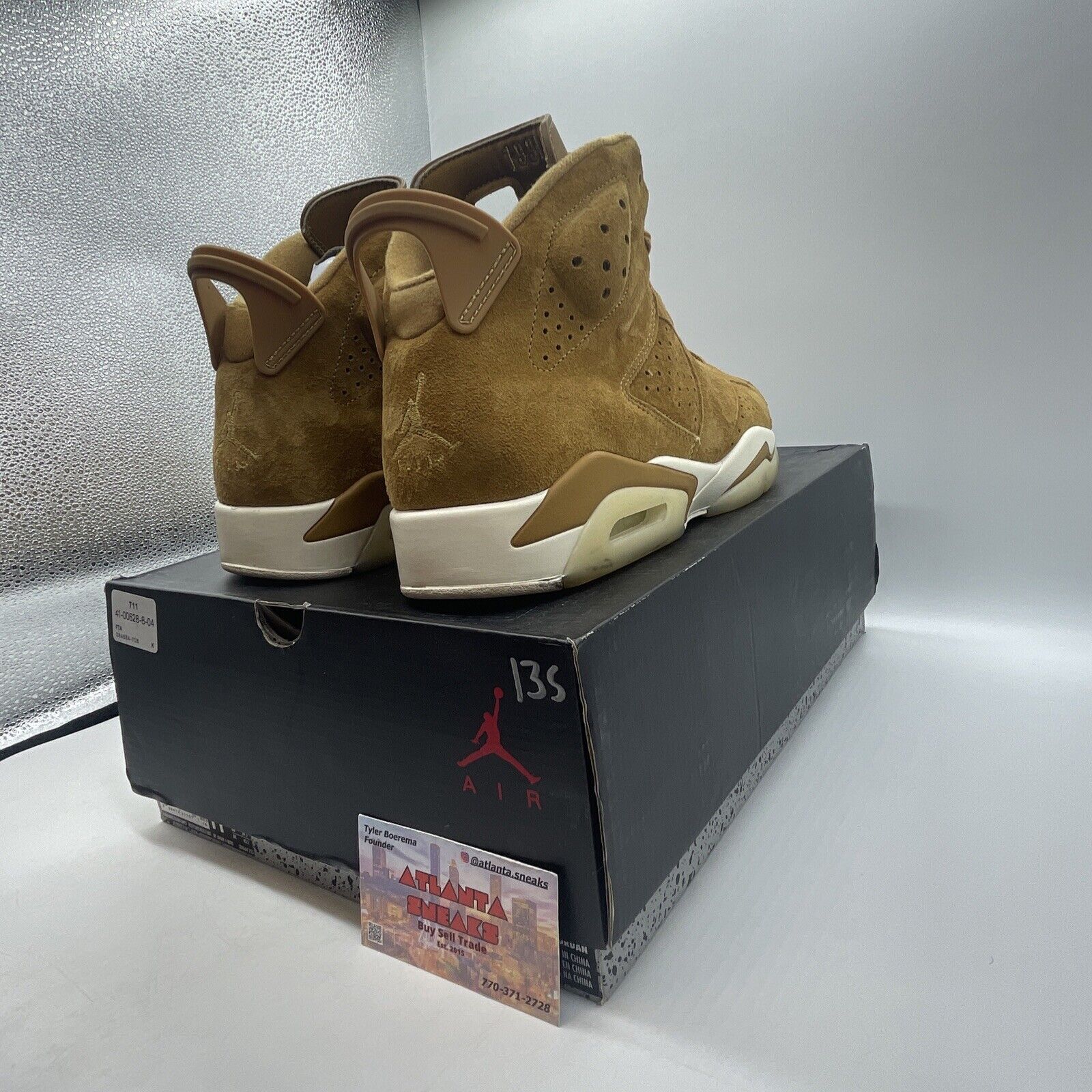 Size 11.5 - Air Jordan 6 Retro Wheat White Suede (384664-705)