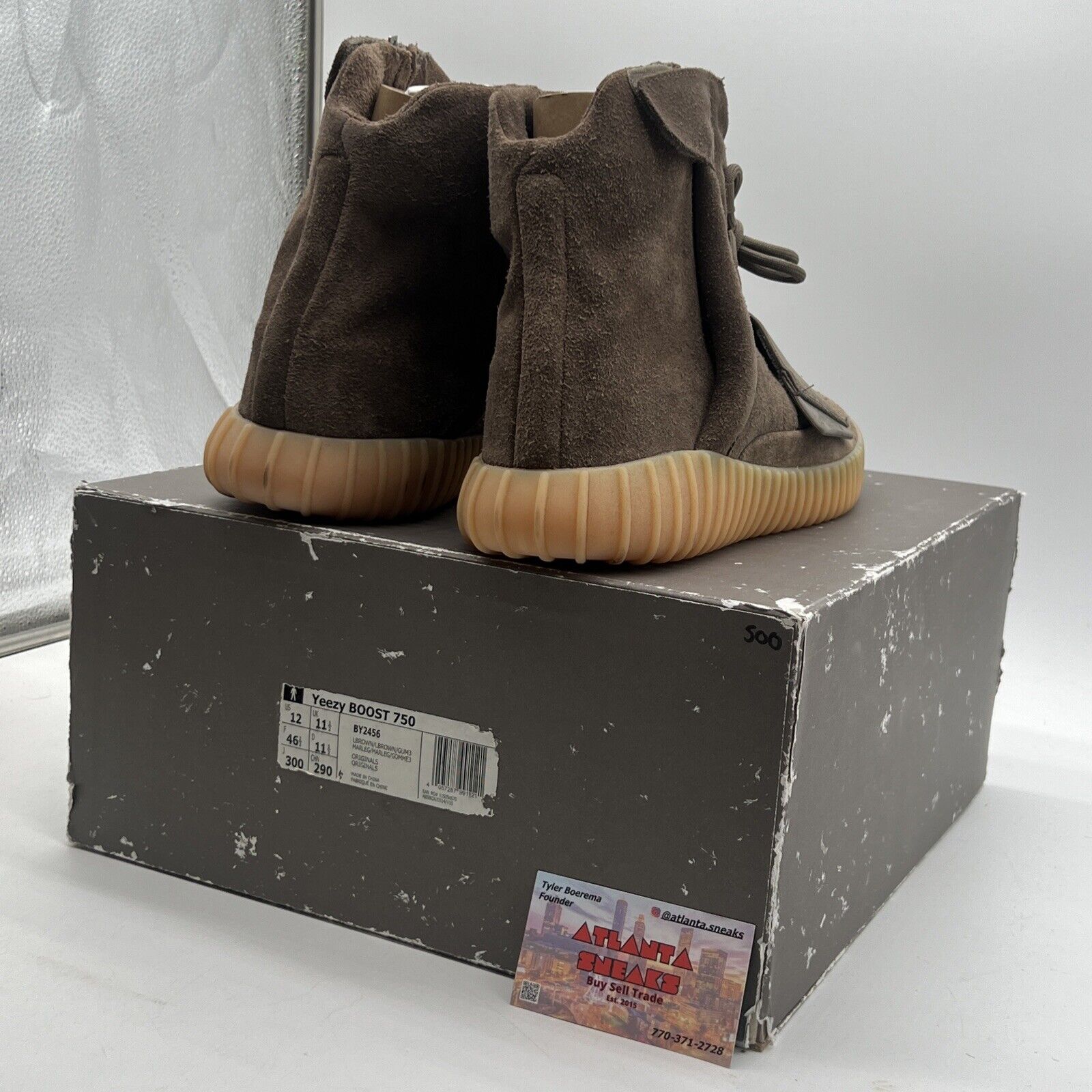 Size 12 - adidas Yeezy Boost 750 Chocolate Suede Gum Brown (BY2456)