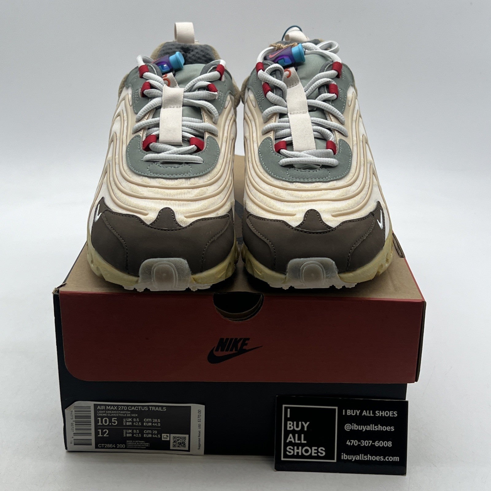Size 10.5 - Nike Travis Scott x Air Max 270 React ENG Cactus Trails (CT2864-200)
