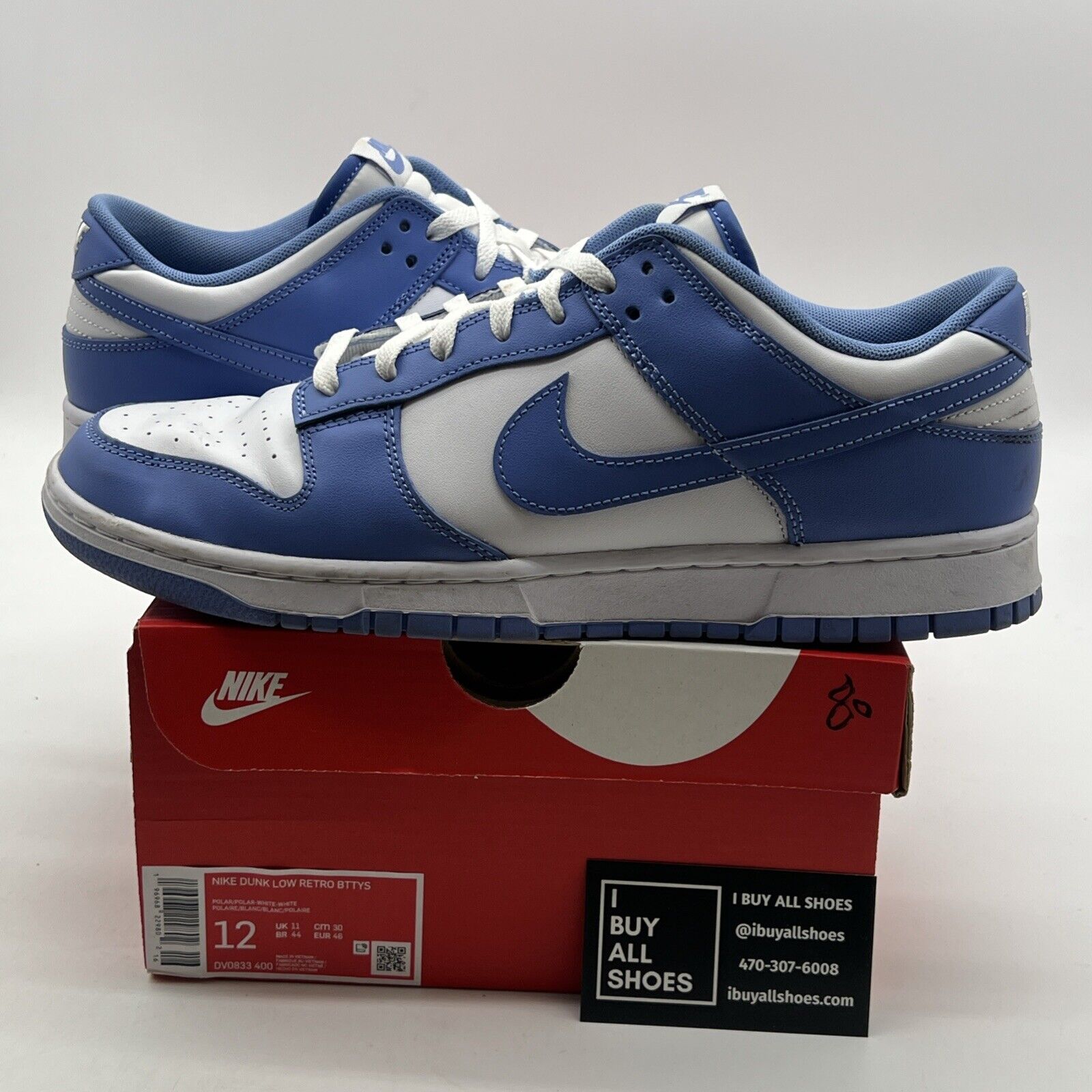 Size 12 - Nike Dunk Low Polar Blue (DV0833-400)