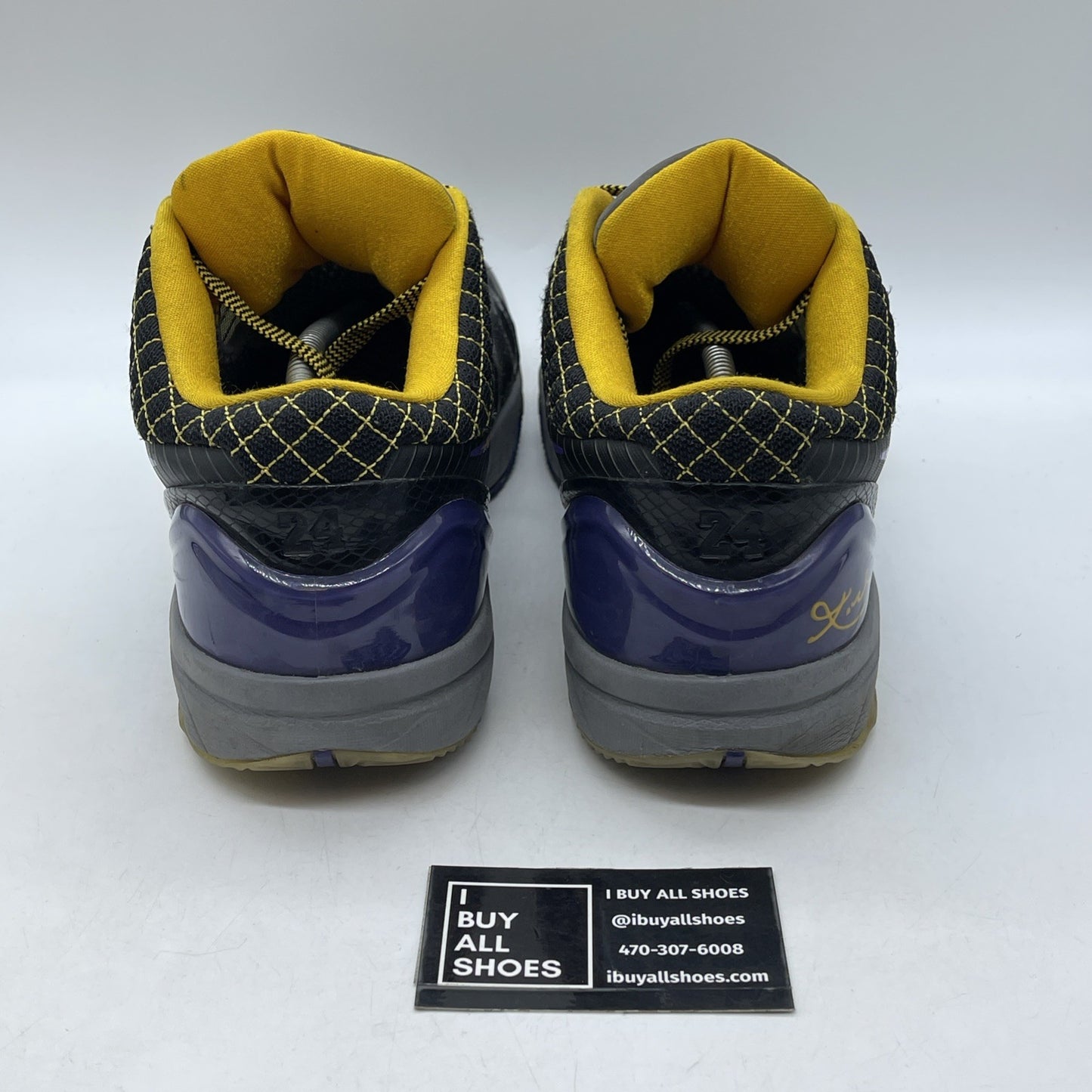 Size 14 - Nike Zoom Kobe 4 2009 Carpe Diem Black Yellow Leather (344335-001)