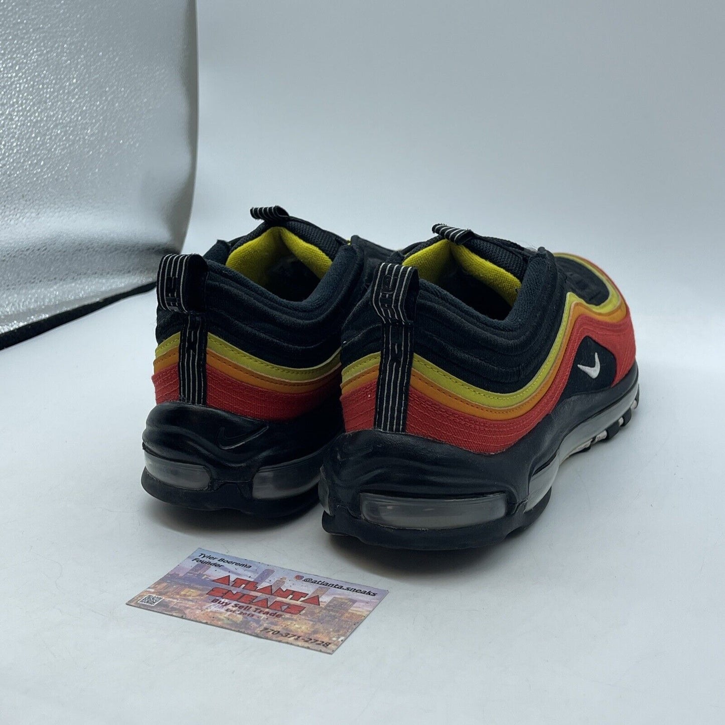 Size 11 - Nike Air Max 97 Hanshin Tigers Black White Yellow Suede (CT4525-001)