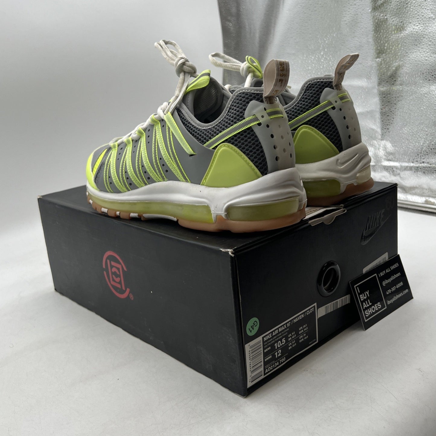 Size 10.5 - Nike CLOT x Air Max 97 Haven Volt (AO2134-700)