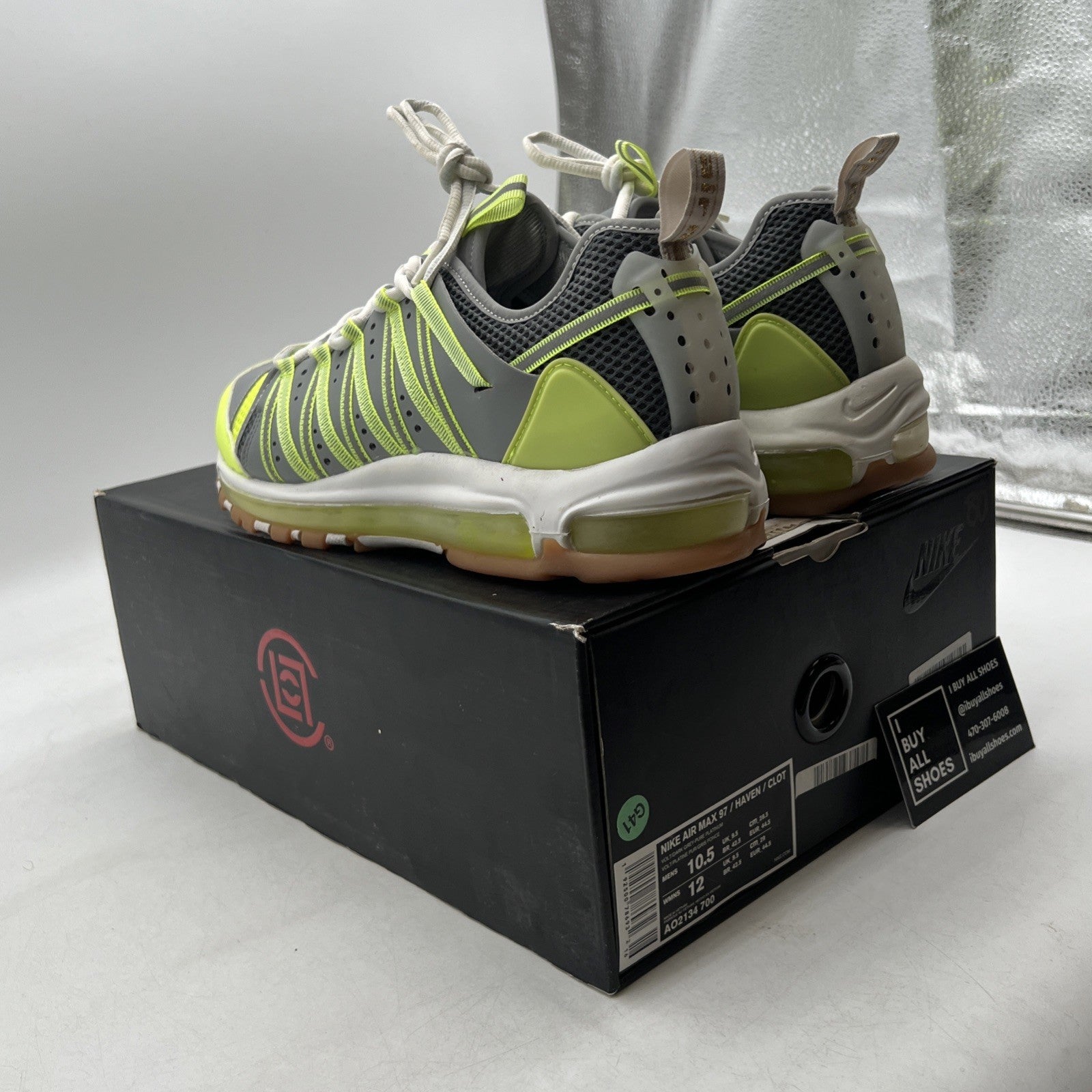 Size 10.5 - Nike CLOT x Air Max 97 Haven Volt (AO2134-700)