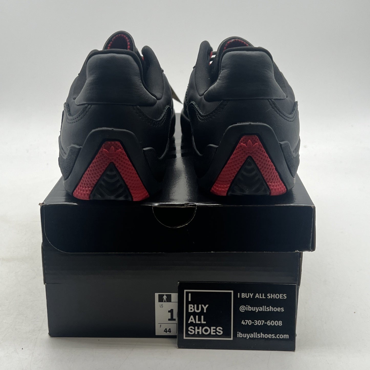 Size 10 - adidas Puig Black Scarlet (GY3656)