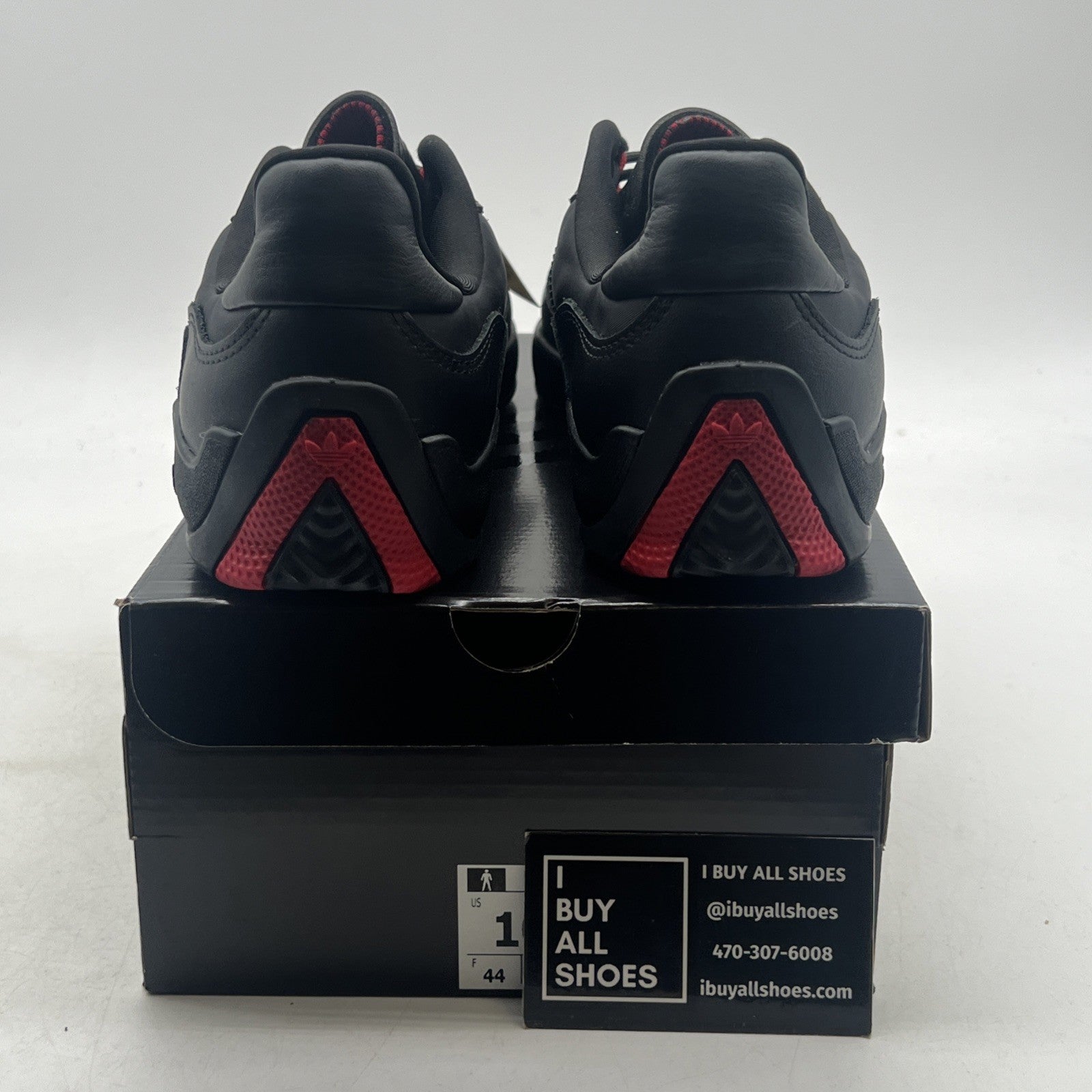 Size 10 - adidas Puig Black Scarlet (GY3656)