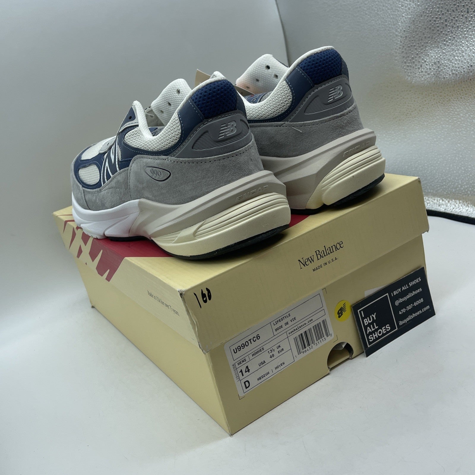 Size 14 - New Balance 990v6 Made in USA Grey Day 2023 (U990TC6)