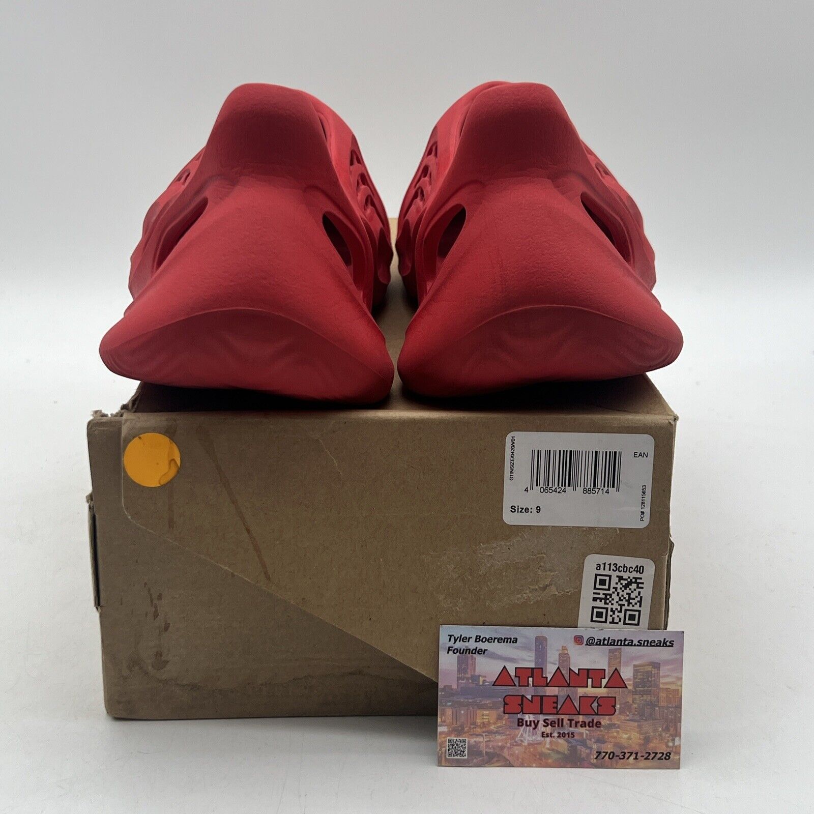 Size 9 - adidas Yeezy Foam Runner Vermillion (GW3355)