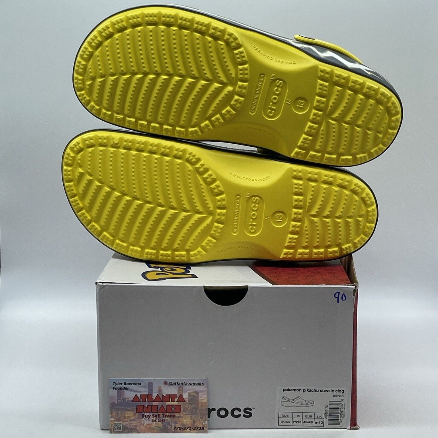 Size 13 - Crocs X Pokemon Pikachu Classic Clog Black Yellow Black (209887-7C1)