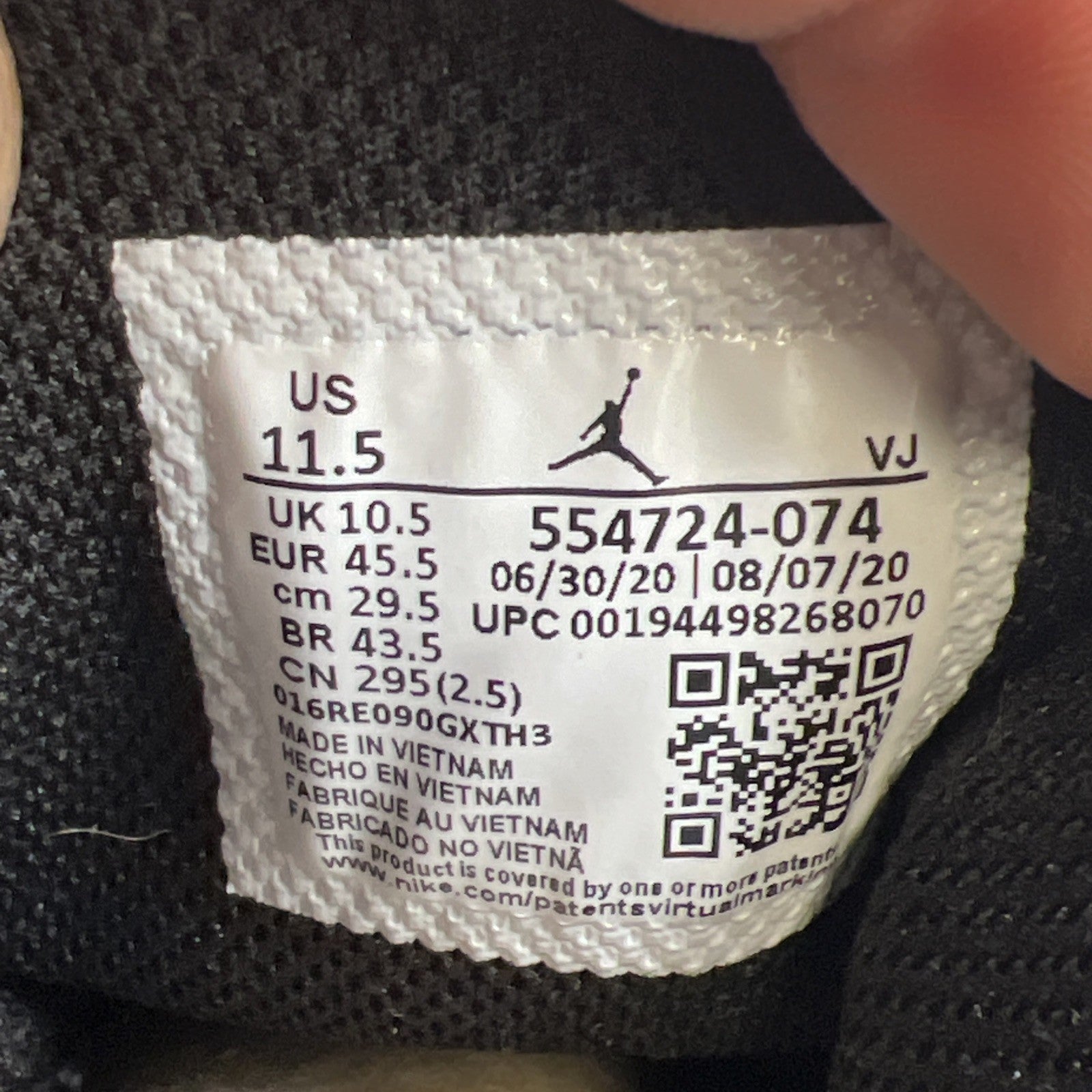 Size 11.5 - Air Jordan 1 Mid Banned 2020 (554724-074)