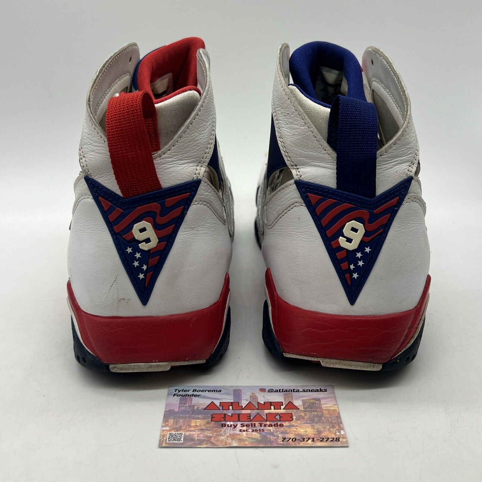 Size 14 - Air Jordan 7 Retro Tinker Alternate White Red Navy Leather 304775-123