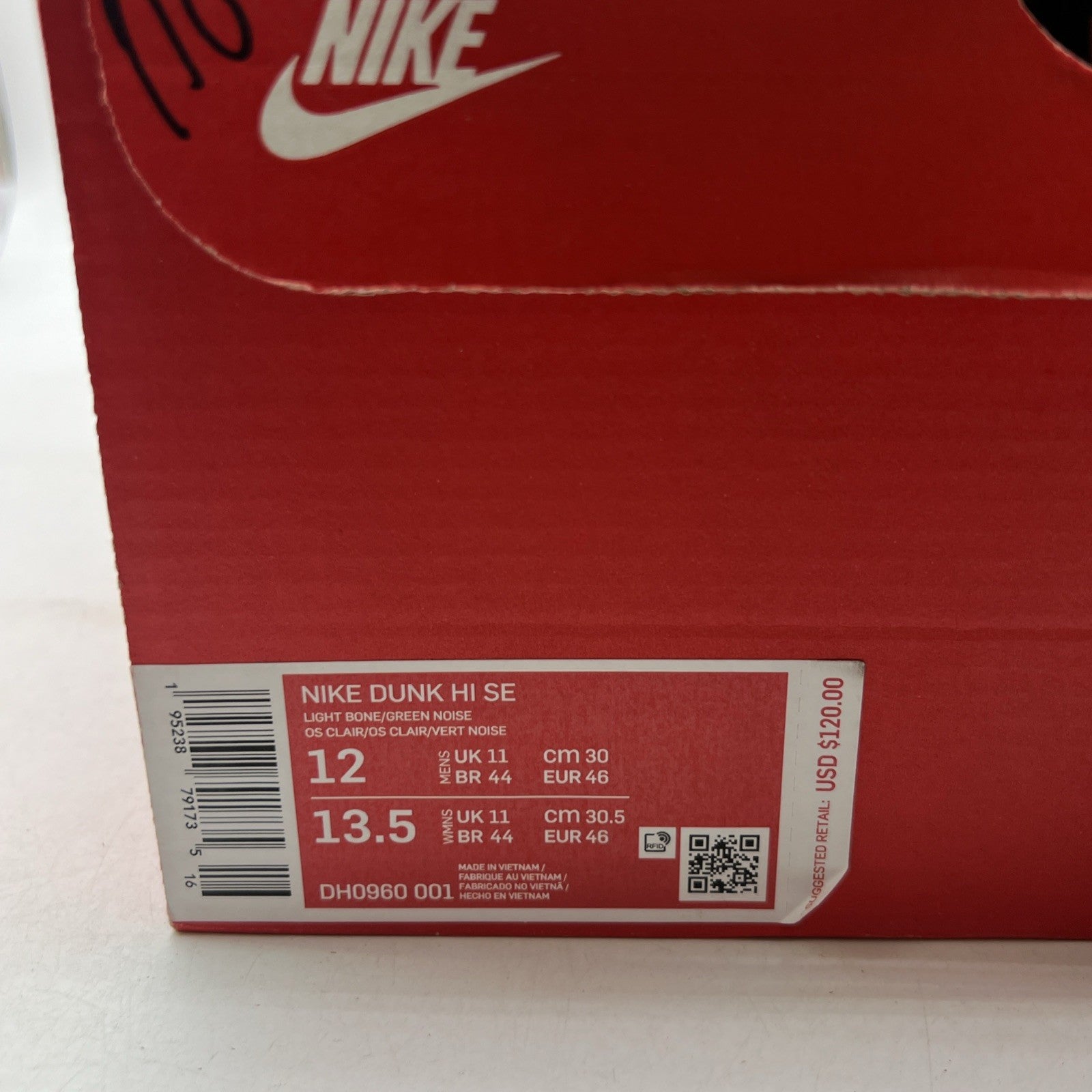 Size 12 - Nike Dunk SE High First Use Pack - Green Noise (DH0960-001)