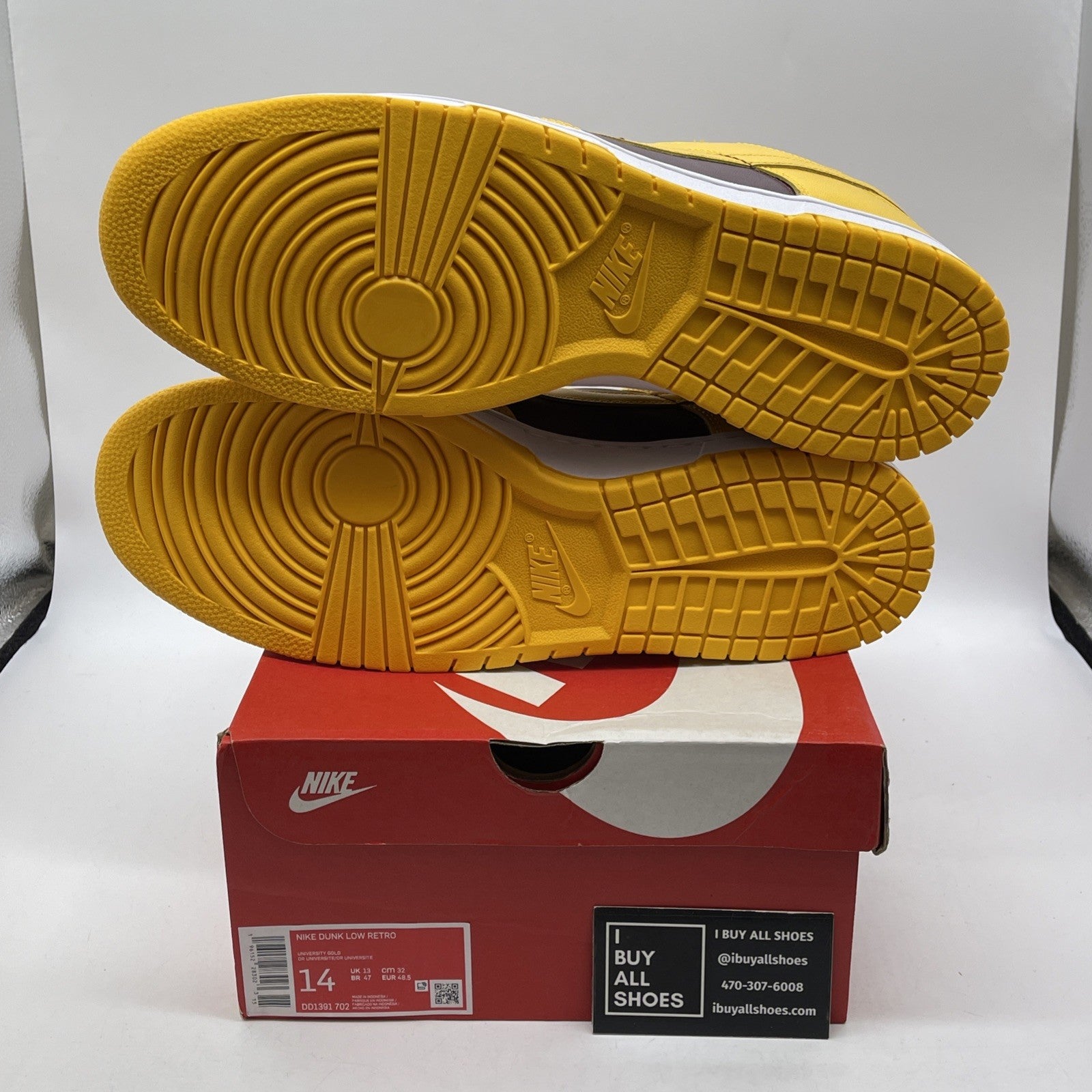 Size 14 - Nike Dunk Low Retro Arizona State Sun Devils Yellow (DD1391-702)
