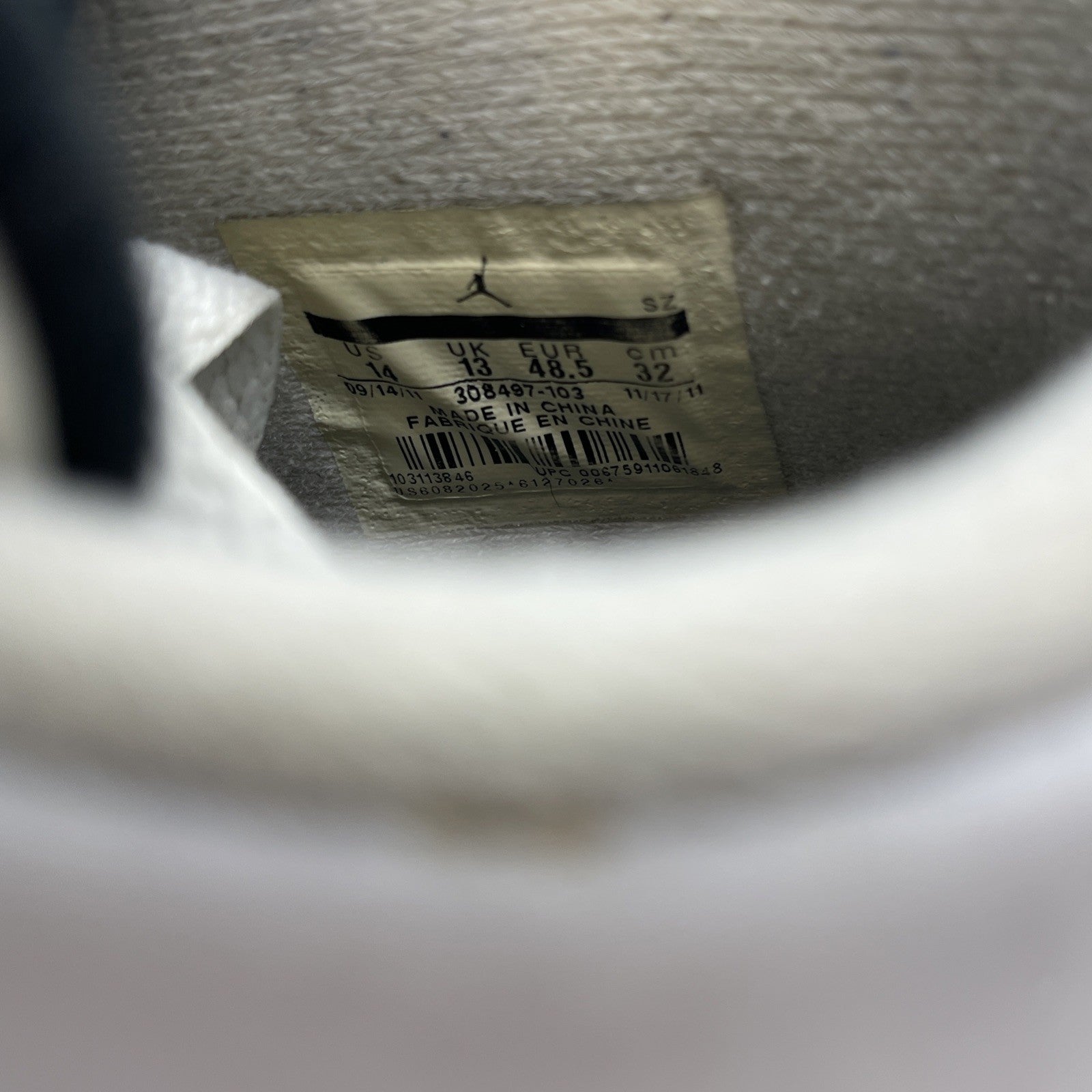 Size 14 - Jordan 4 Retro Cement 2012 White Grey Leather (308497-103)