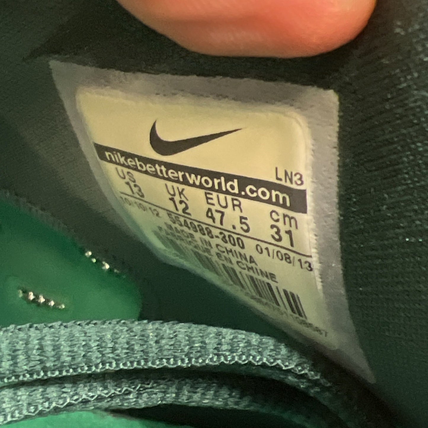 Size 13 - Nike KD 5 Hulk - (554988-300)