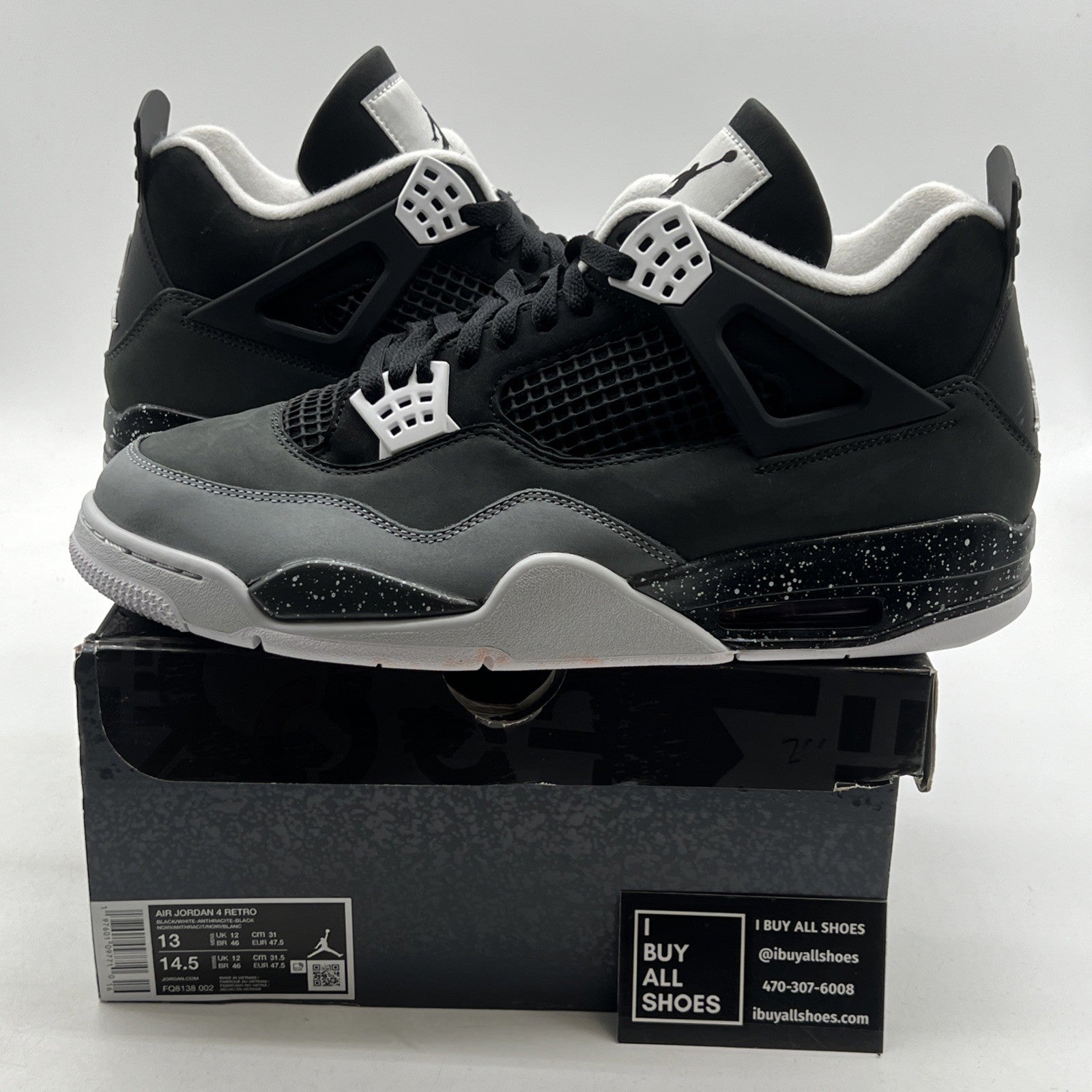 Size 13 - Air Jordan 4 Retro 2024 Fear (FQ8138-002)