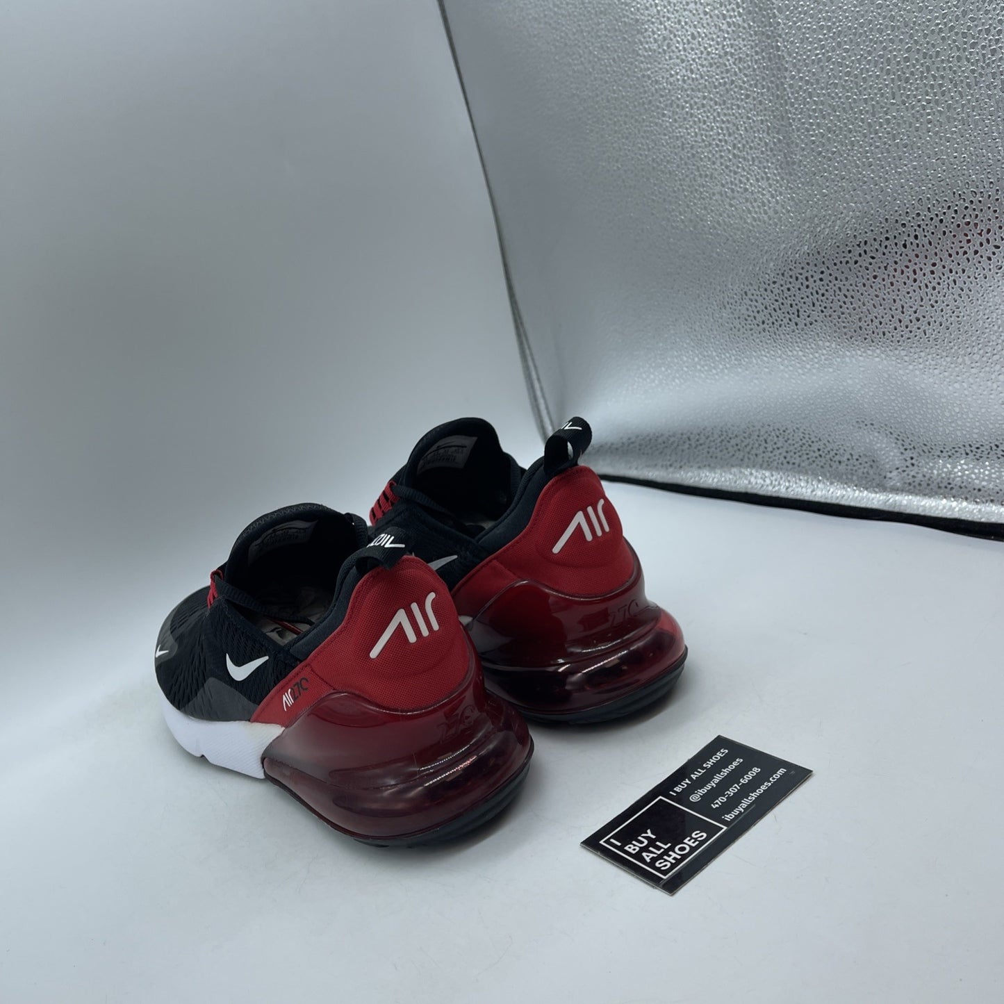 Size 9.5 - Nike Air Max 270 Bred Black Red White Suede (AH8050-022)