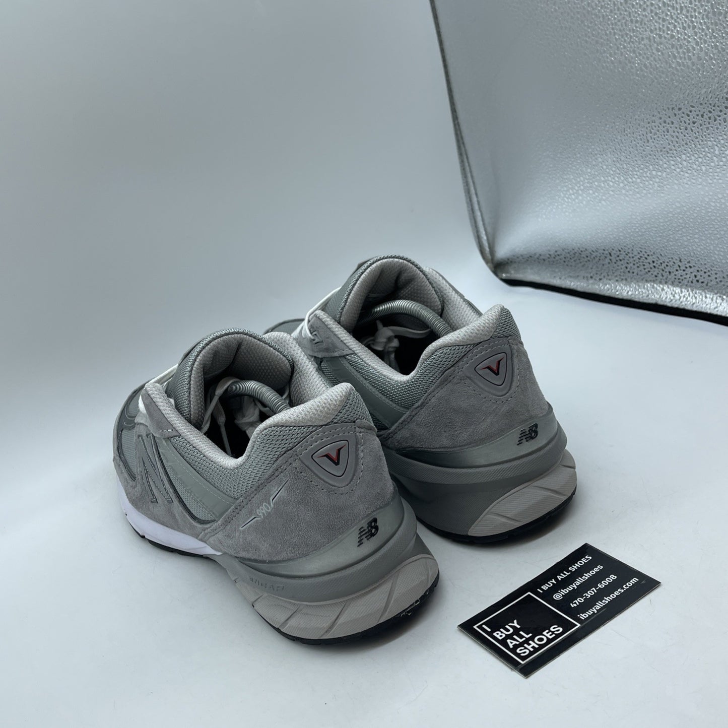 Size 12 - New Balance 990v5 Made in USA Low Castlerock Grey Suede (M990GL5)