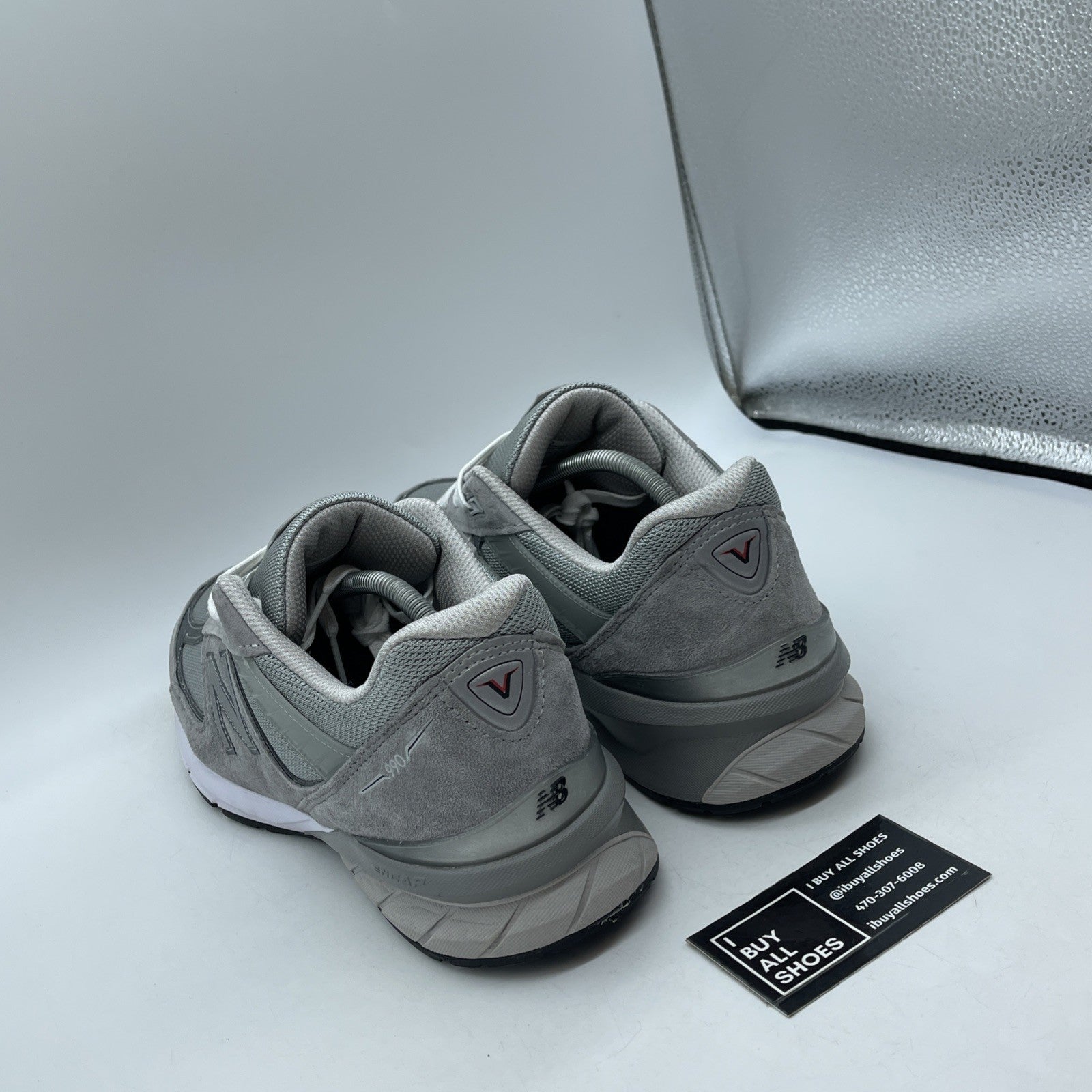 Size 12 - New Balance 990v5 Made in USA Low Castlerock Grey Suede (M990GL5)