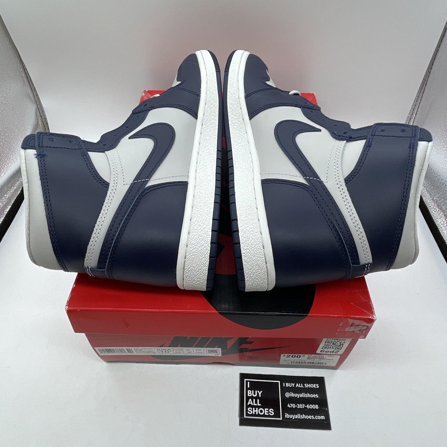 Size 10.5 - Jordan 1 Retro '85 High Georgetown Grey Blue Leather (BQ4422-400)