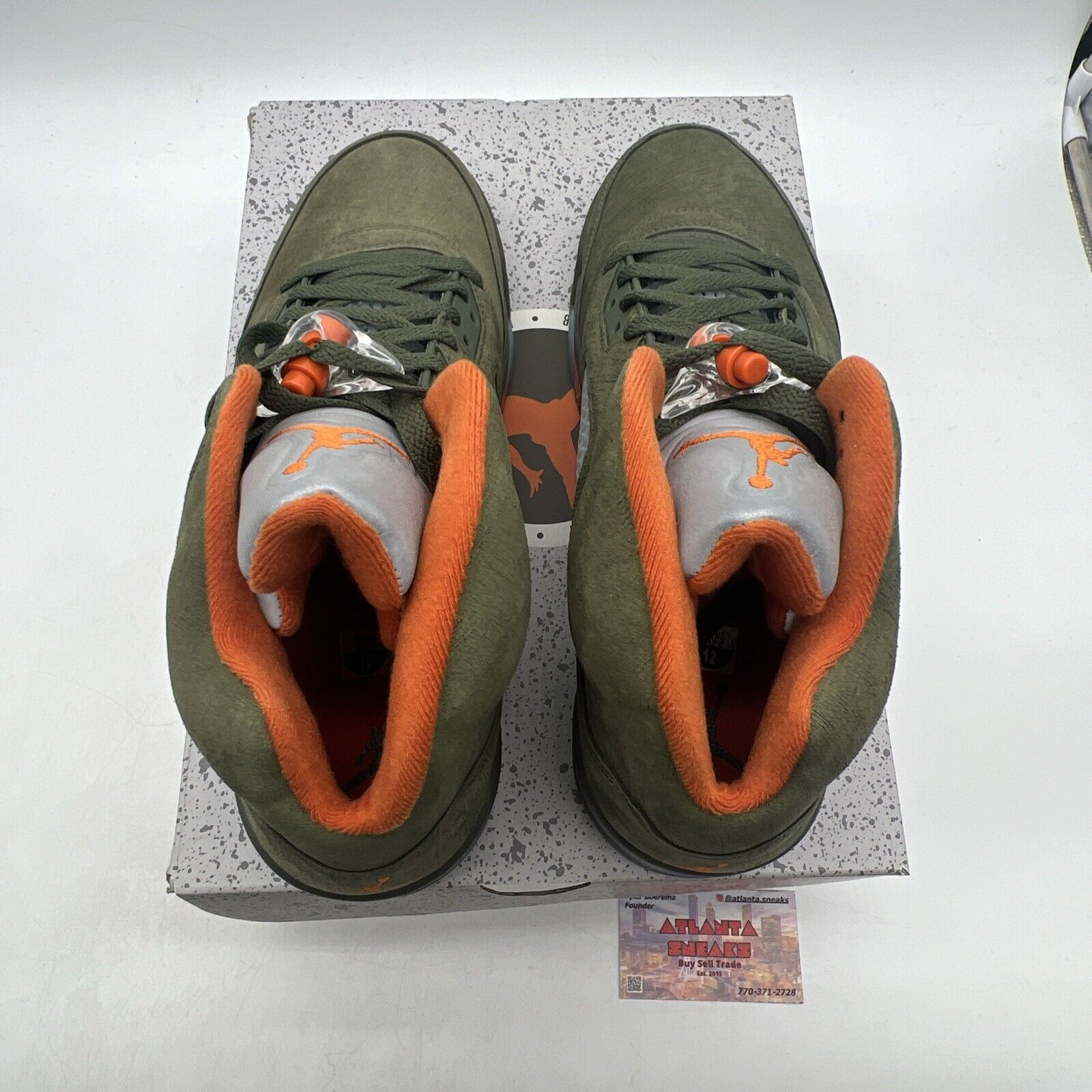 Size 12 - Air Jordan 5 Retro 2024 Olive Orange Icey (DD0587-308)