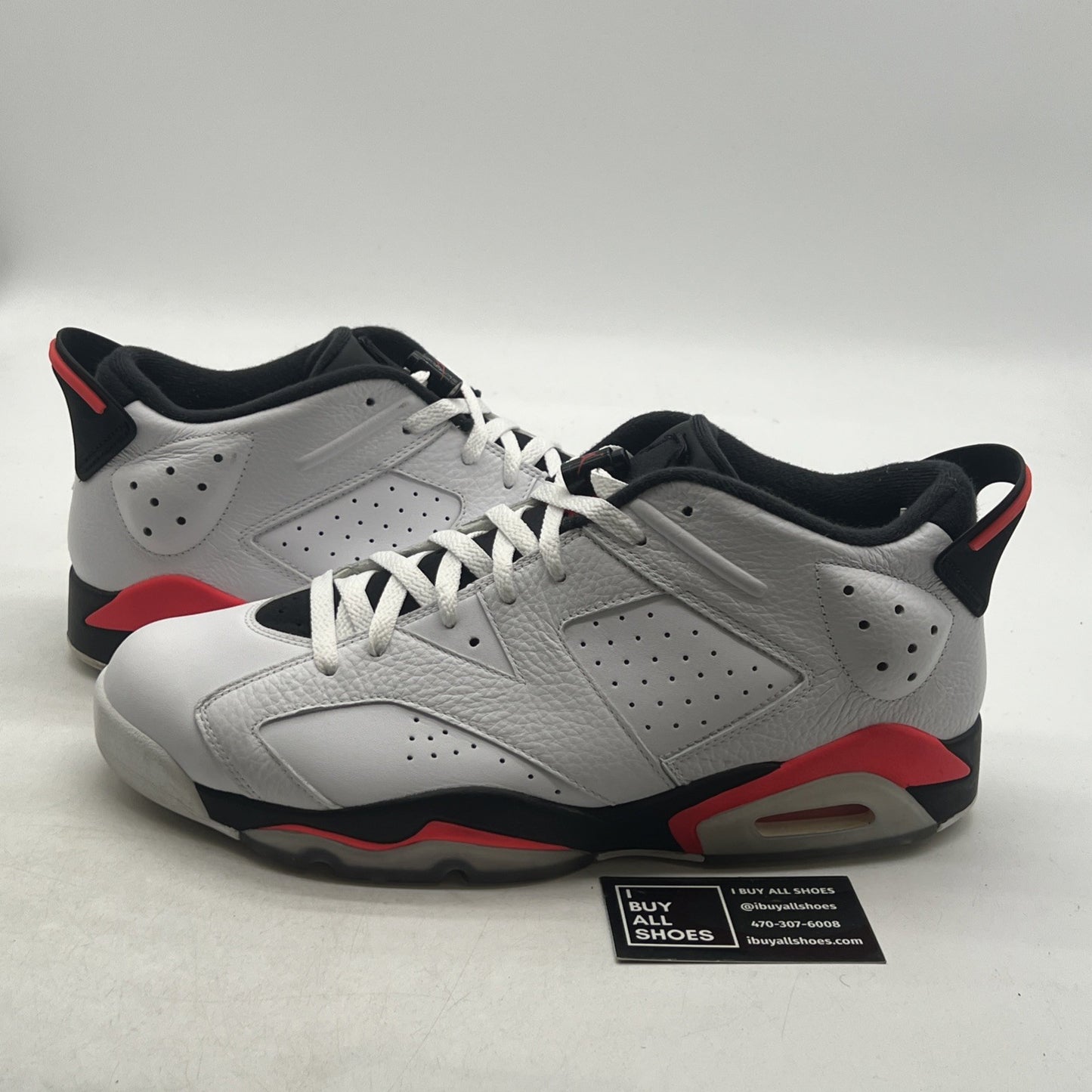 Size 14 - Air Jordan 6 Low White Infrared (304401-123)