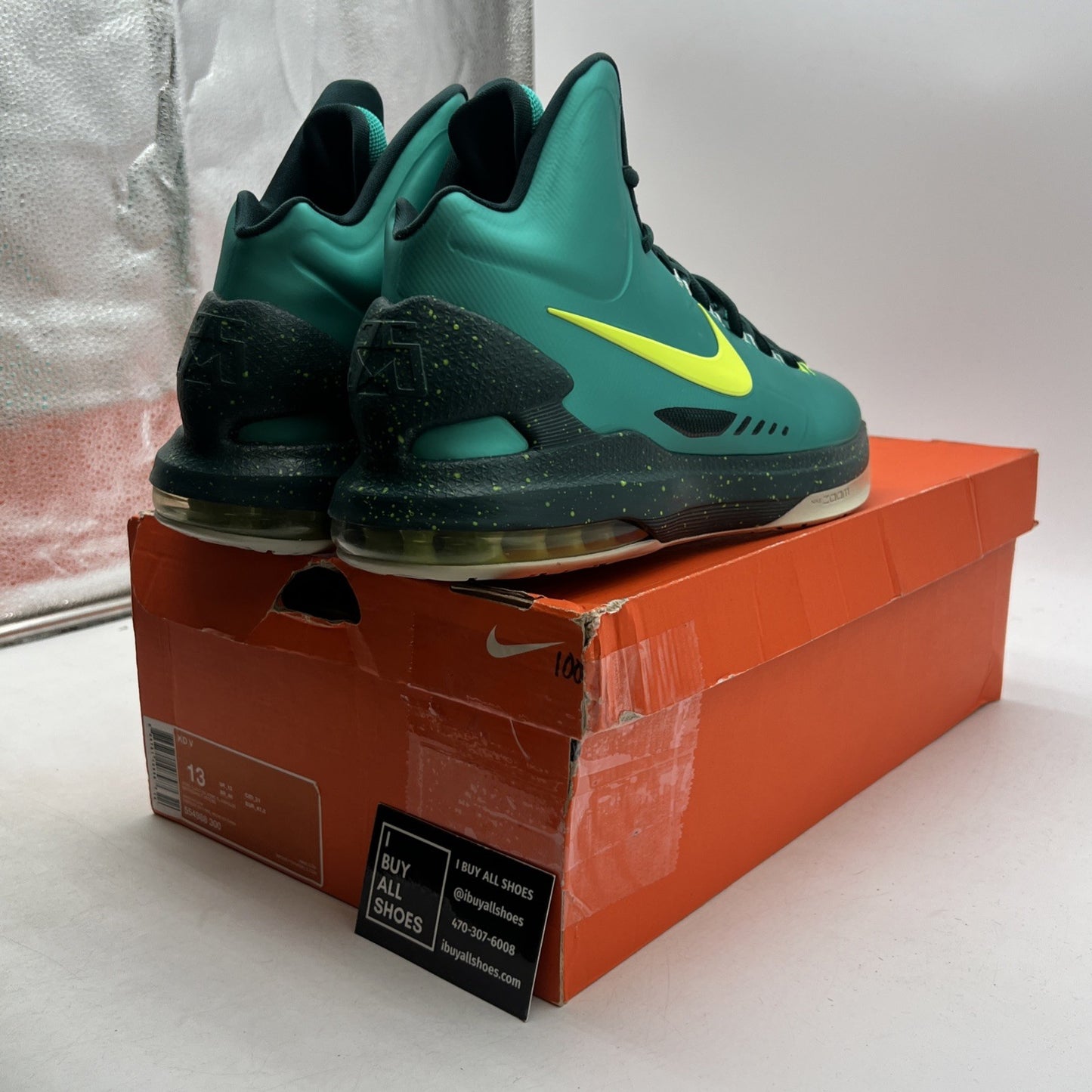 Size 13 - Nike KD 5 Hulk - (554988-300)