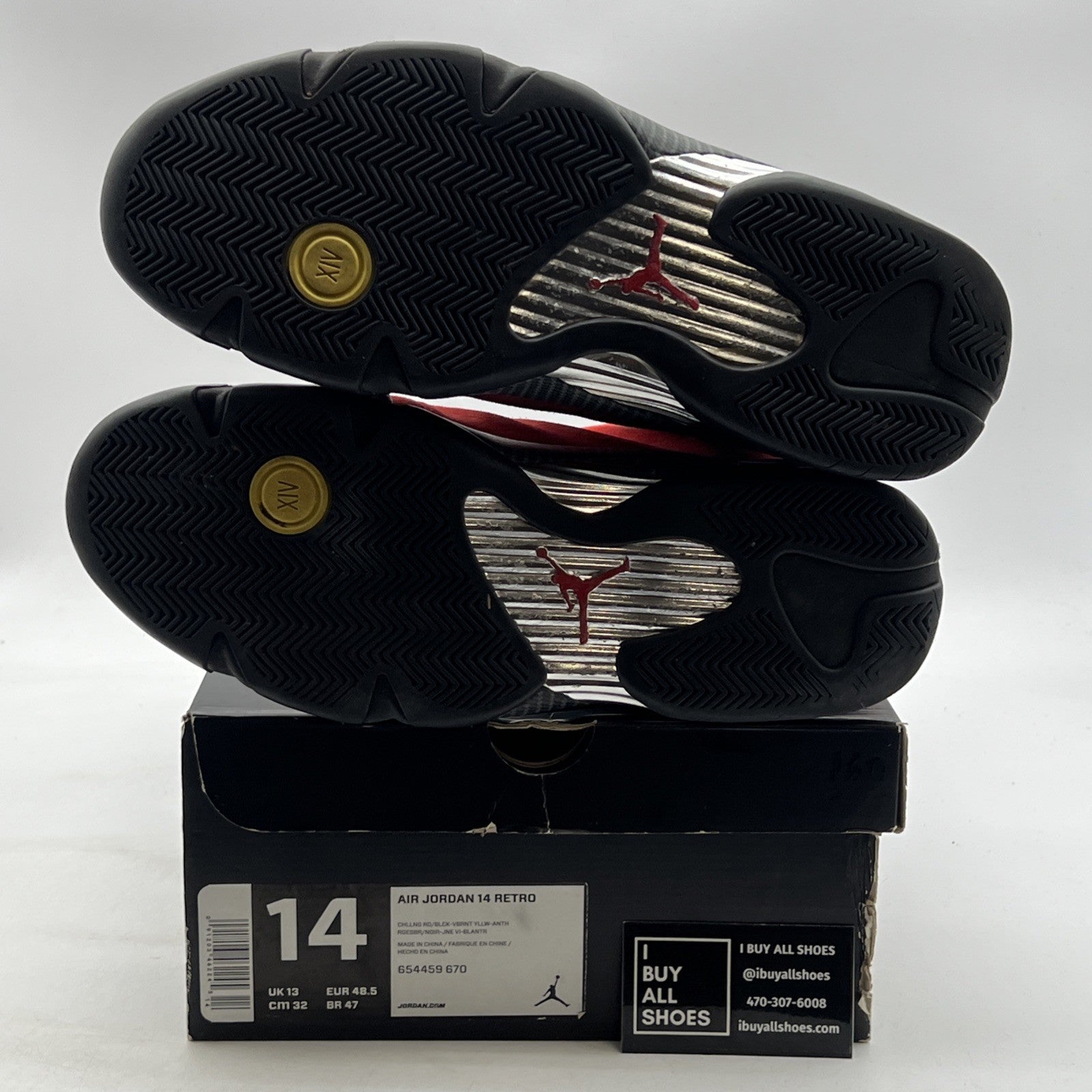 Size 14 - Air Jordan 14 Retro Ferrari (654459-670)